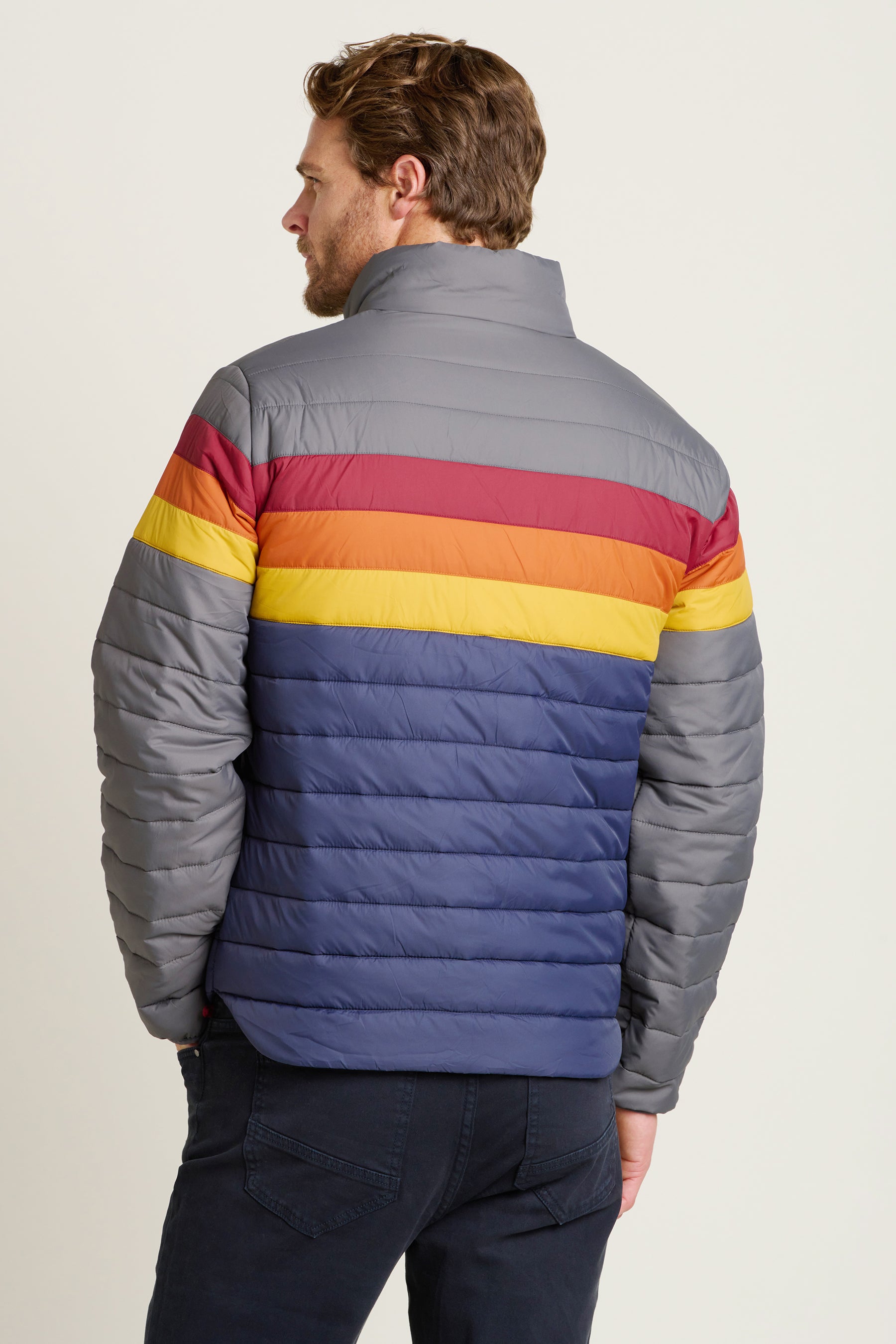 Men s Multi Colour Block Puffer Brakeburn