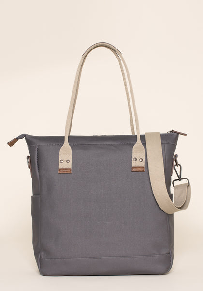 Grey Shopper Bag Buckle Fastening Brakeburn