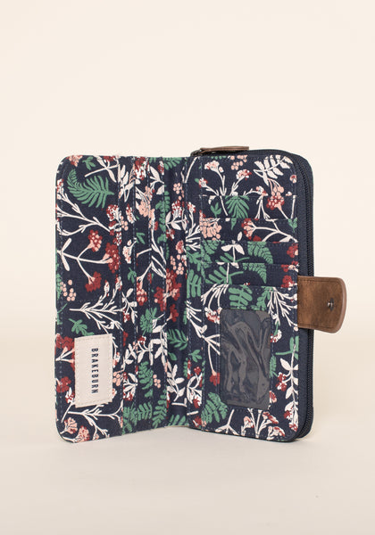 Winter Botanical Fold Over Purse Brakeburn