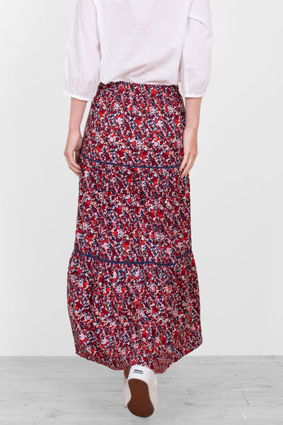 Mix nouveau hot sale floral maxi skirt