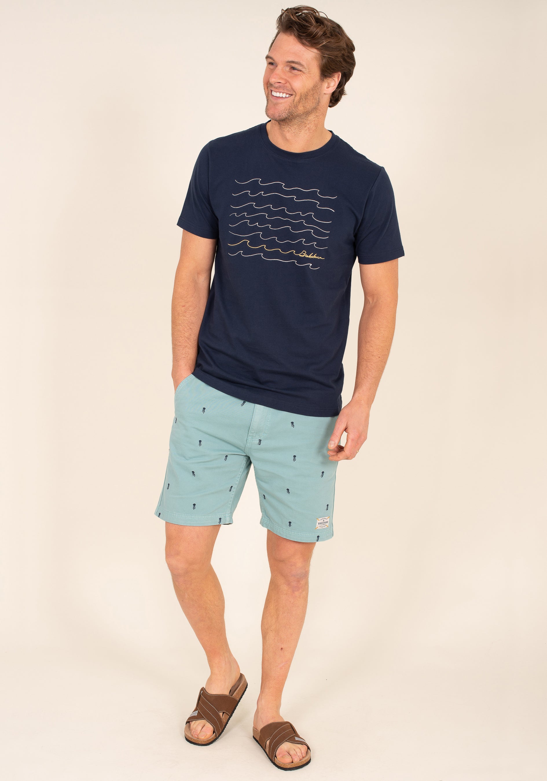 Brakeburn Embroidered Chino Shorts