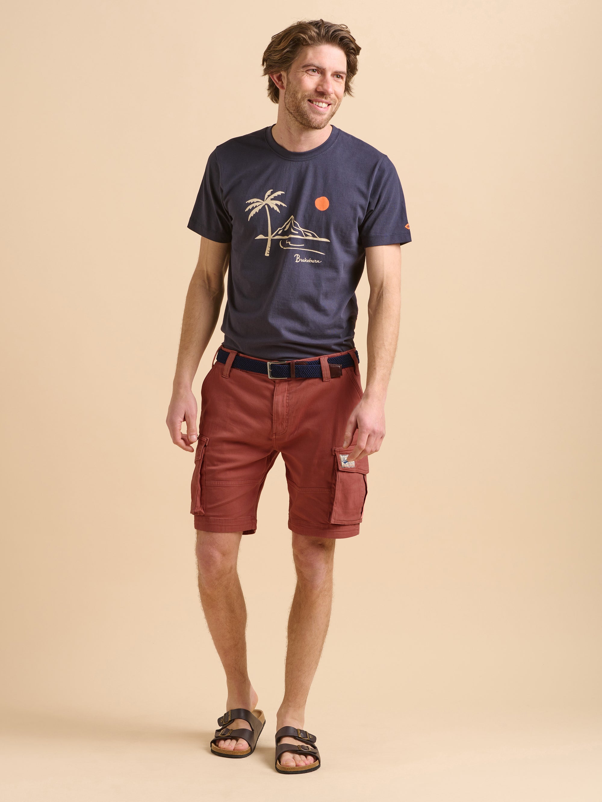 Red Cargo Short