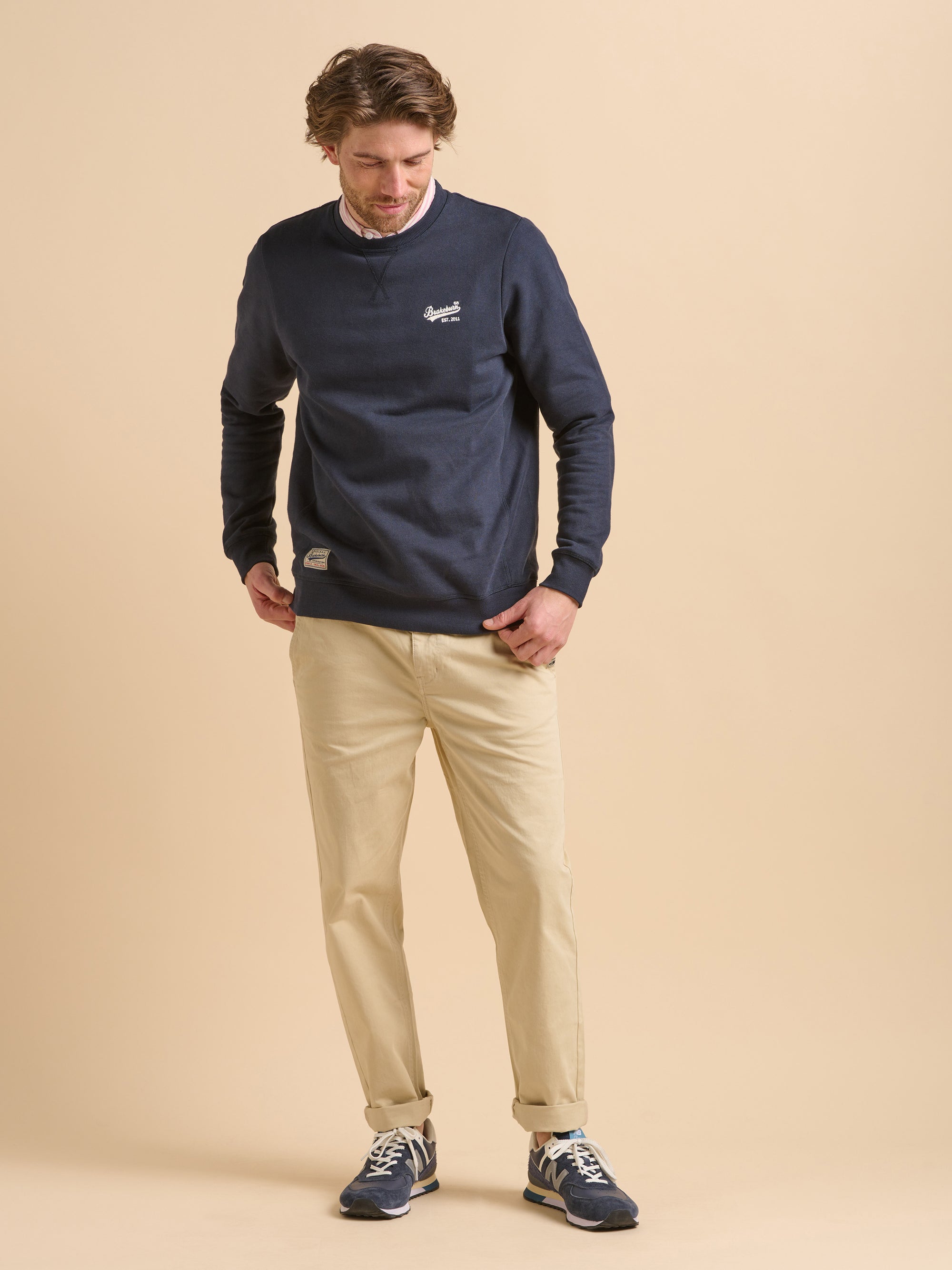 Navy Custom Crew Neck Sweat