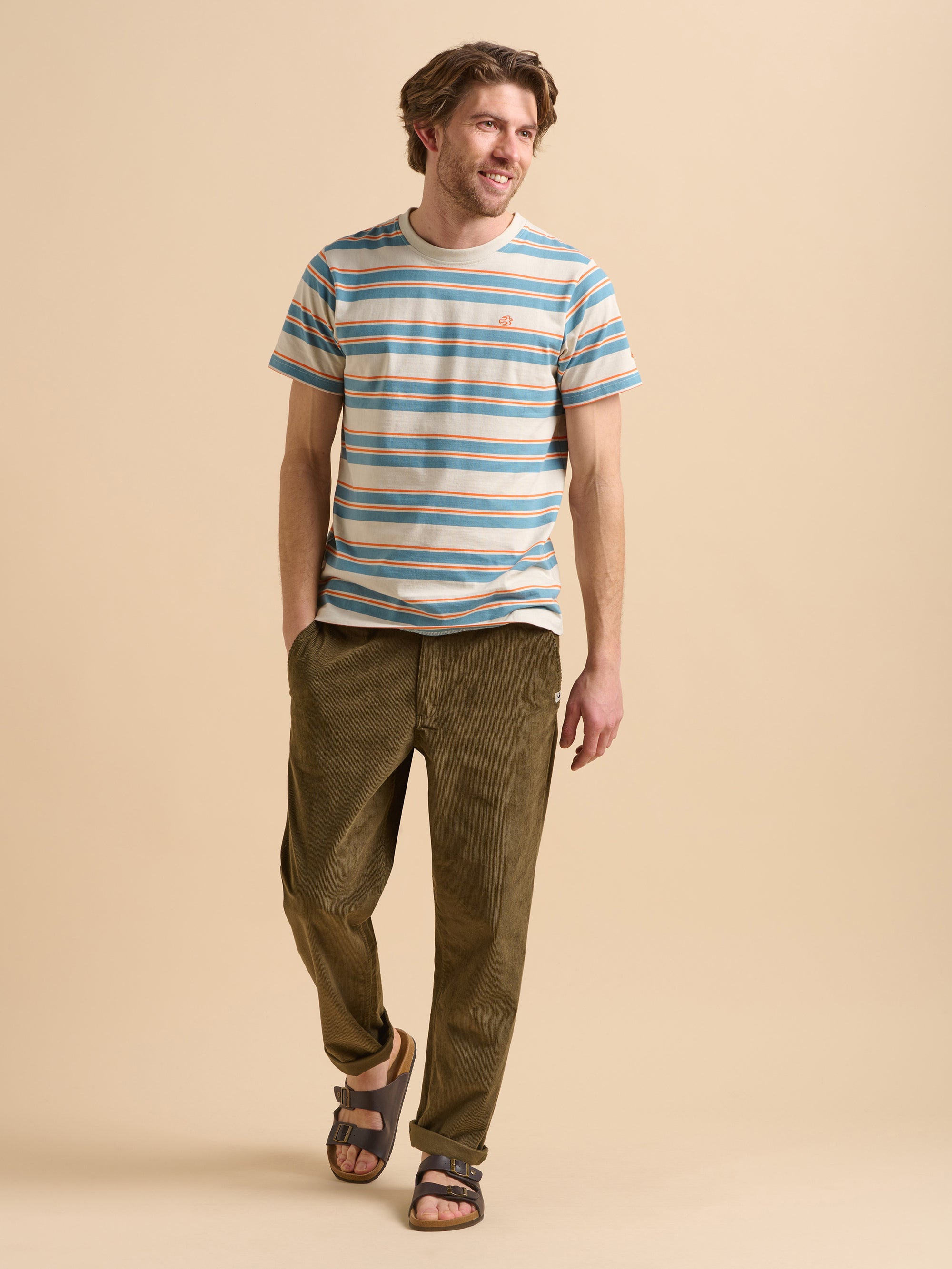 Khaki Corduroy Trouser