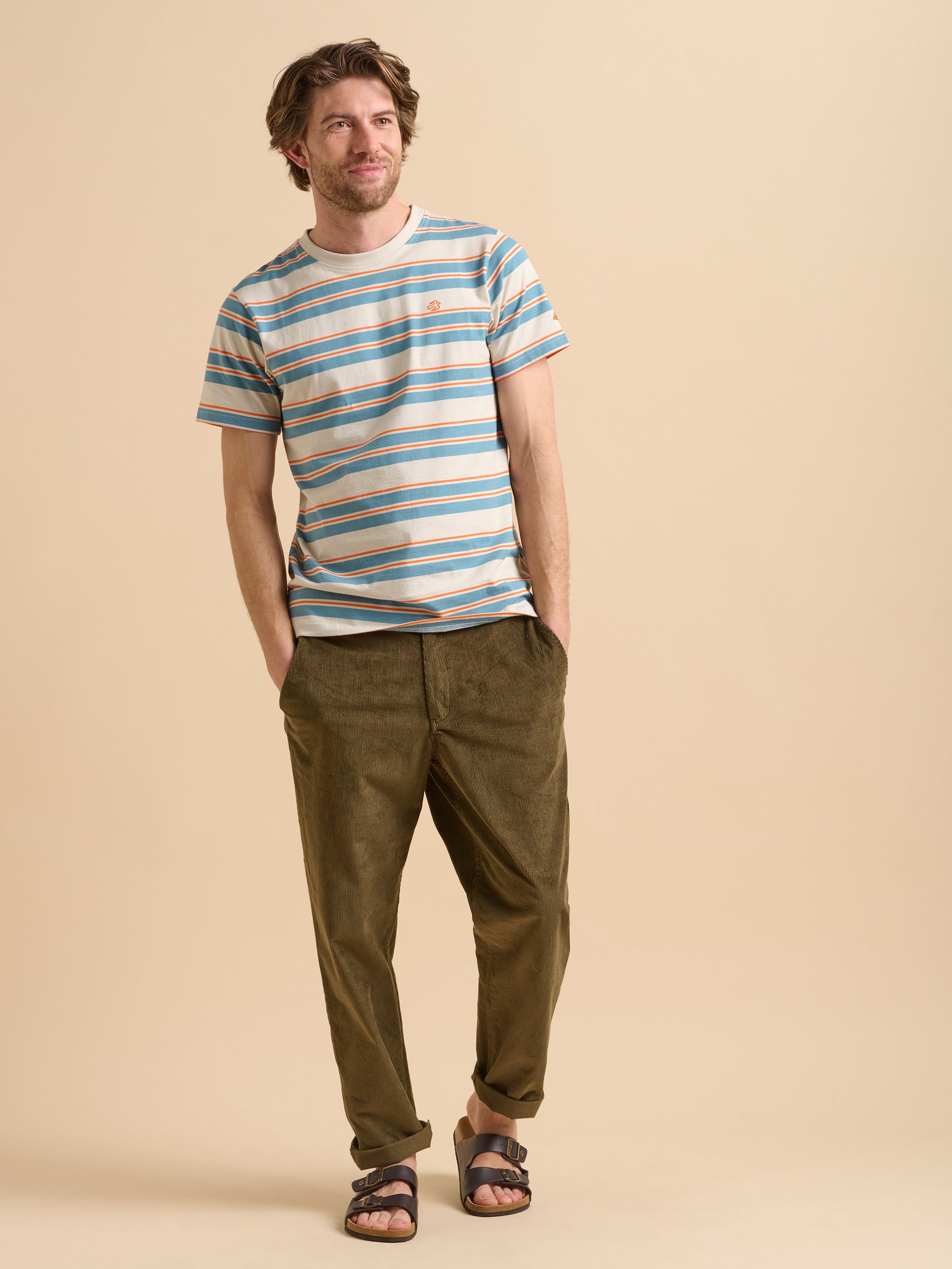 Khaki Corduroy Trouser