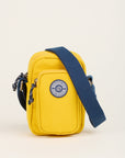 Yellow And Navy Small Pouch Crossbody Bag