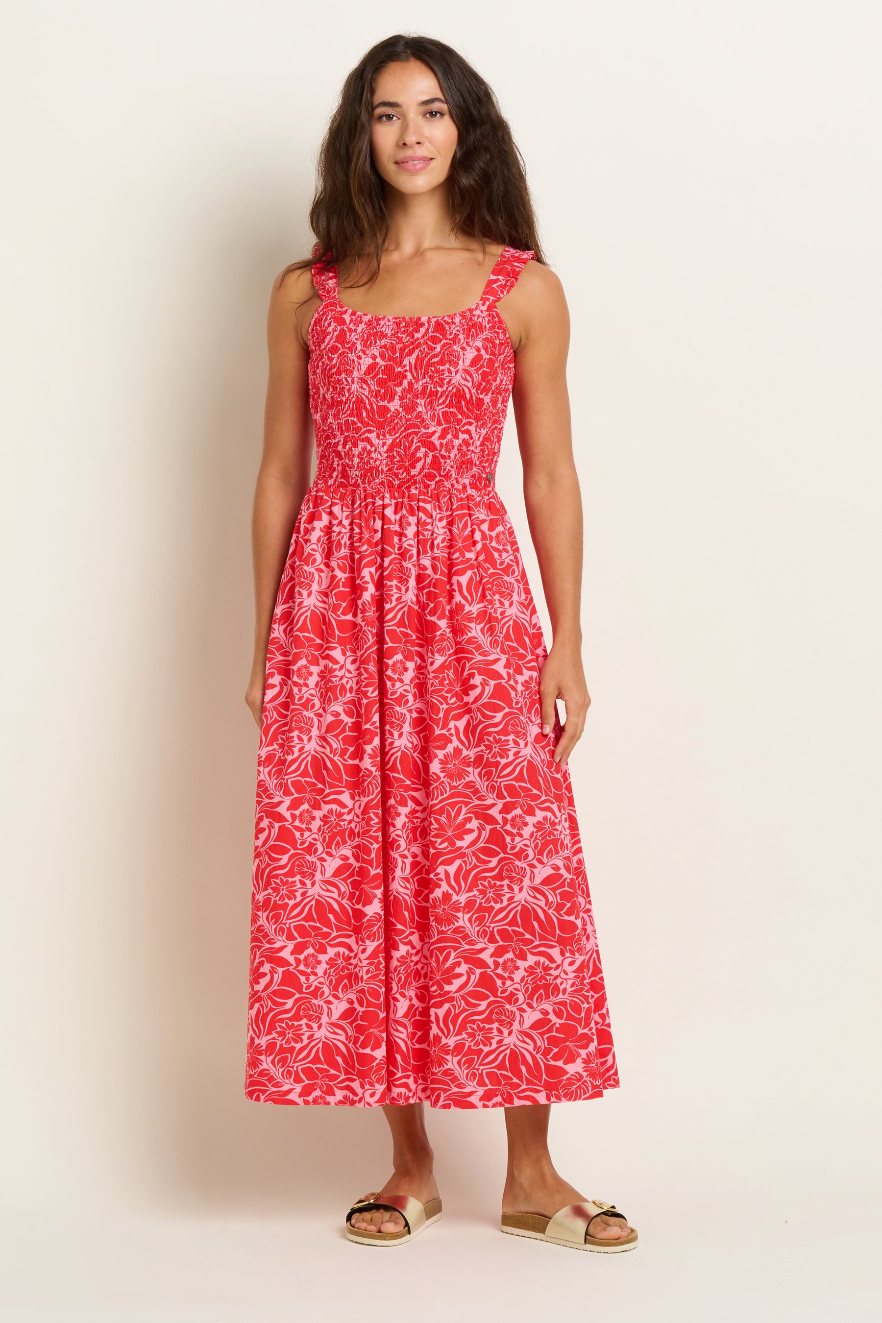 Women's Red Josie Maxi Dress | Brakeburn