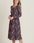 Winter Ditsy Midi Dress