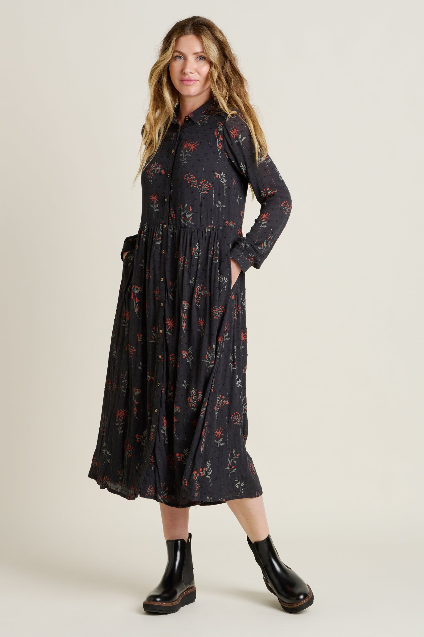 Bella Maxi Shirt Dress