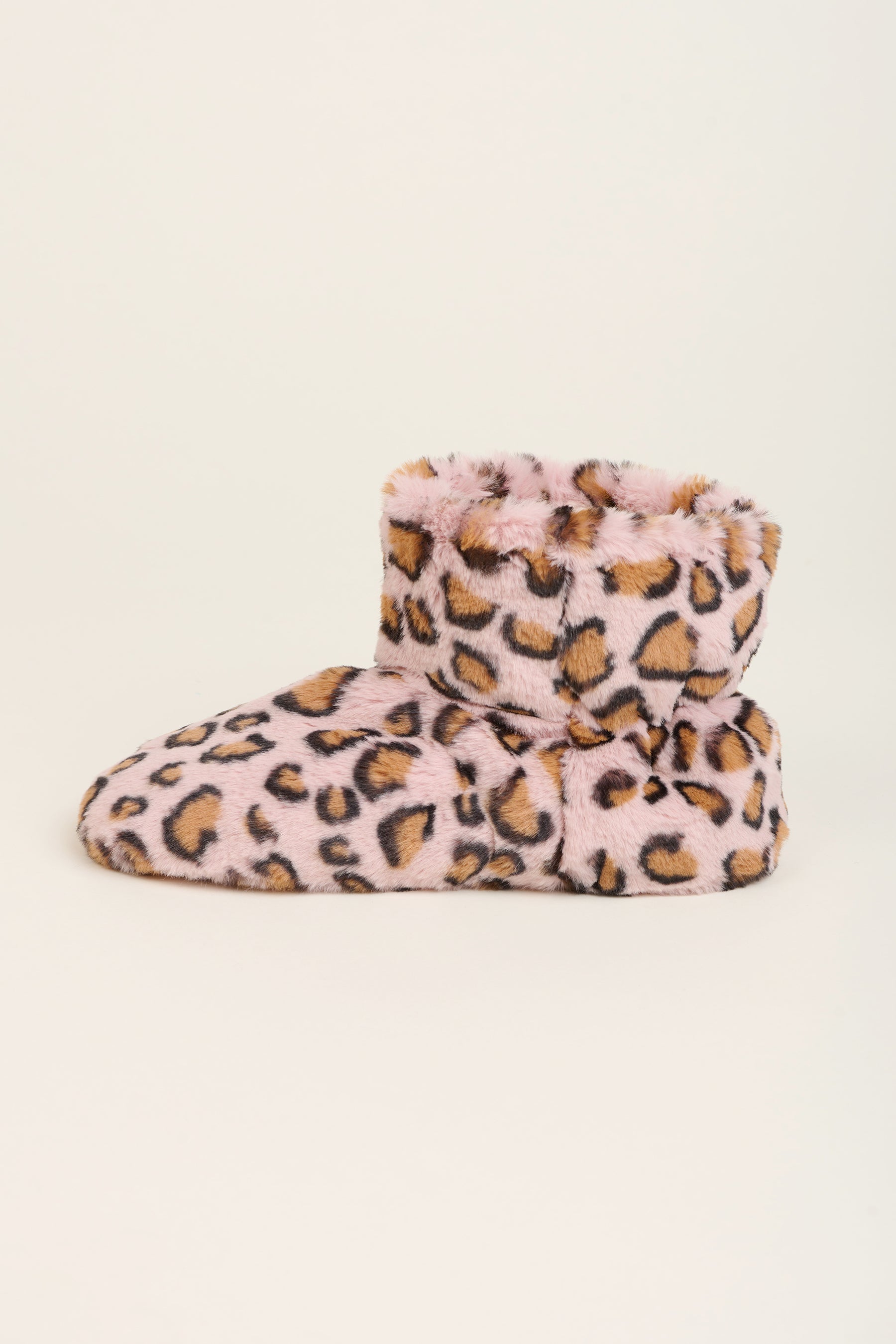 Leopard Bring Me Coffee Slipper Boots