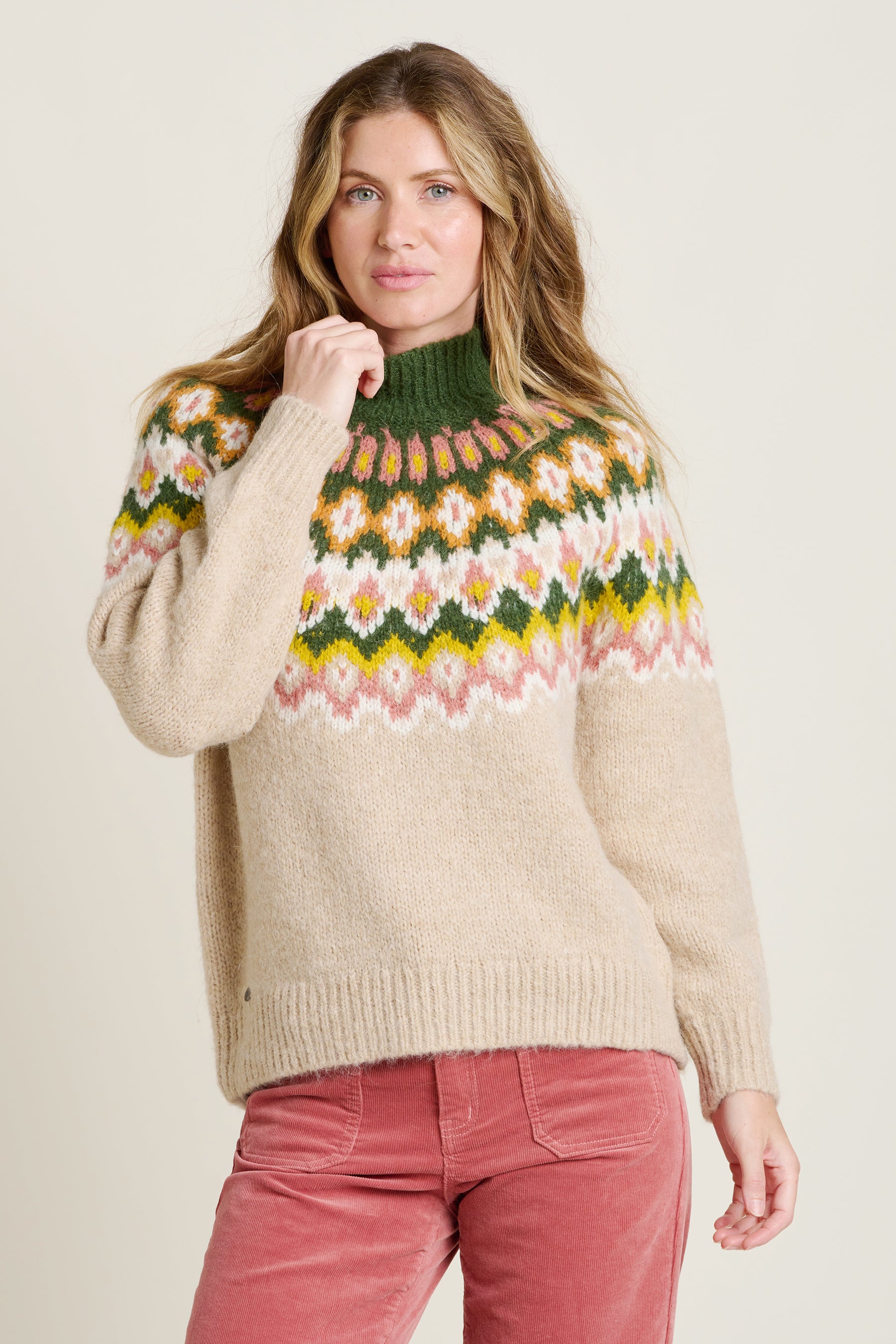 Oat Chunky Knitted Fairisle Jumper