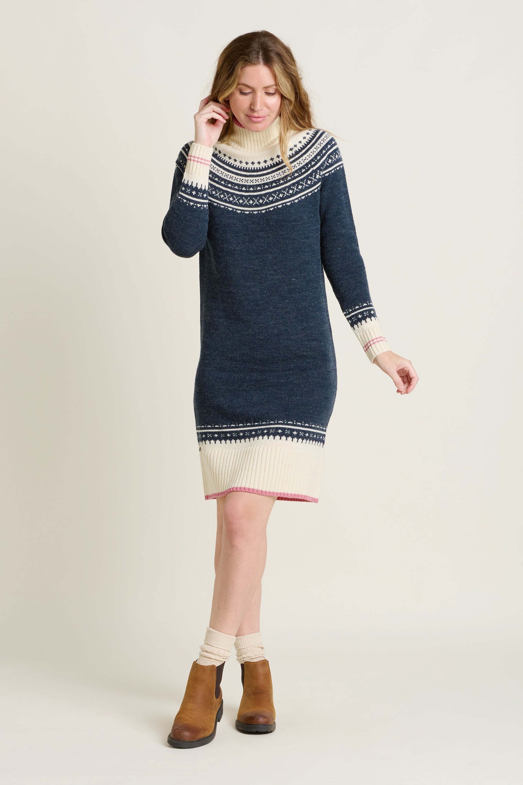 Retro Ski Knitted Dress