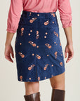 Mini Embroidered Cord Skirt