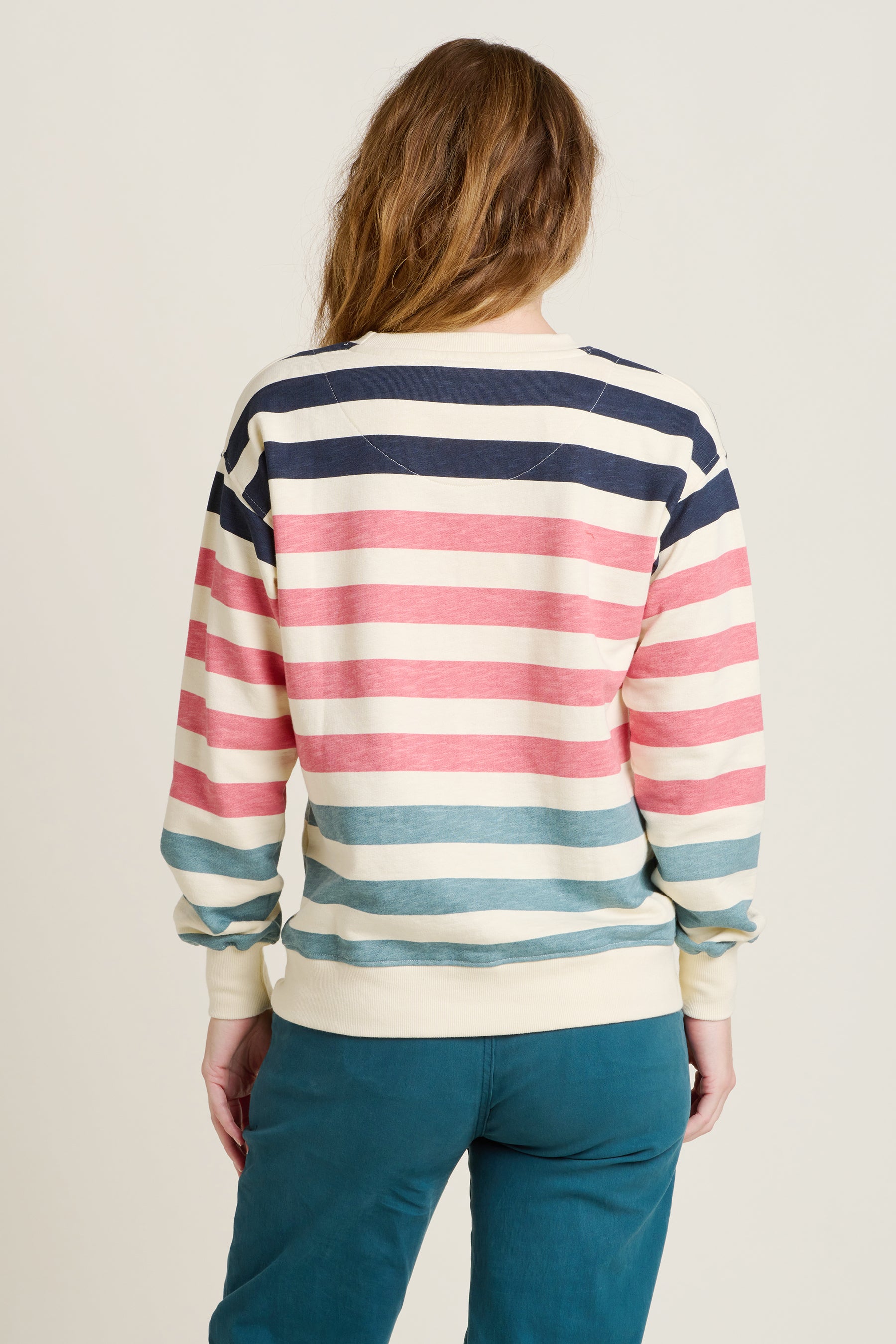 Stripe Crew Neck Sweatshirtshirt