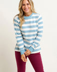 Stripe Crew Neck Sweatshirt