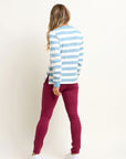 Stripe Crew Neck Sweatshirt