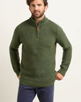 Khaki Quarter Zip Jumper