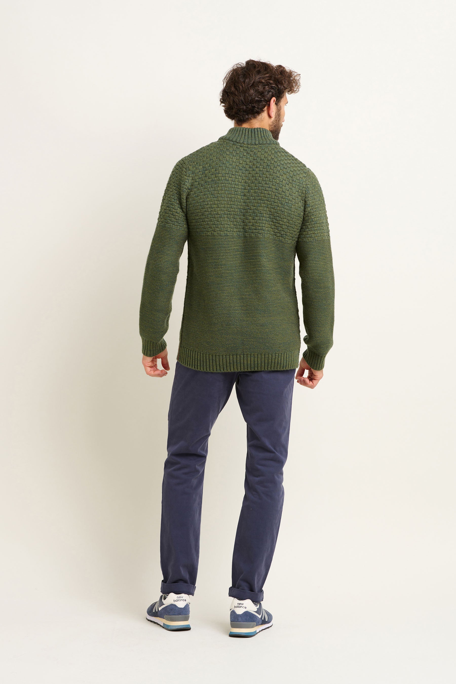 Khaki Quarter Zip Jumper