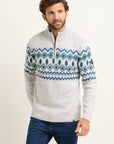 Fairisle Quarter Zip Jumper