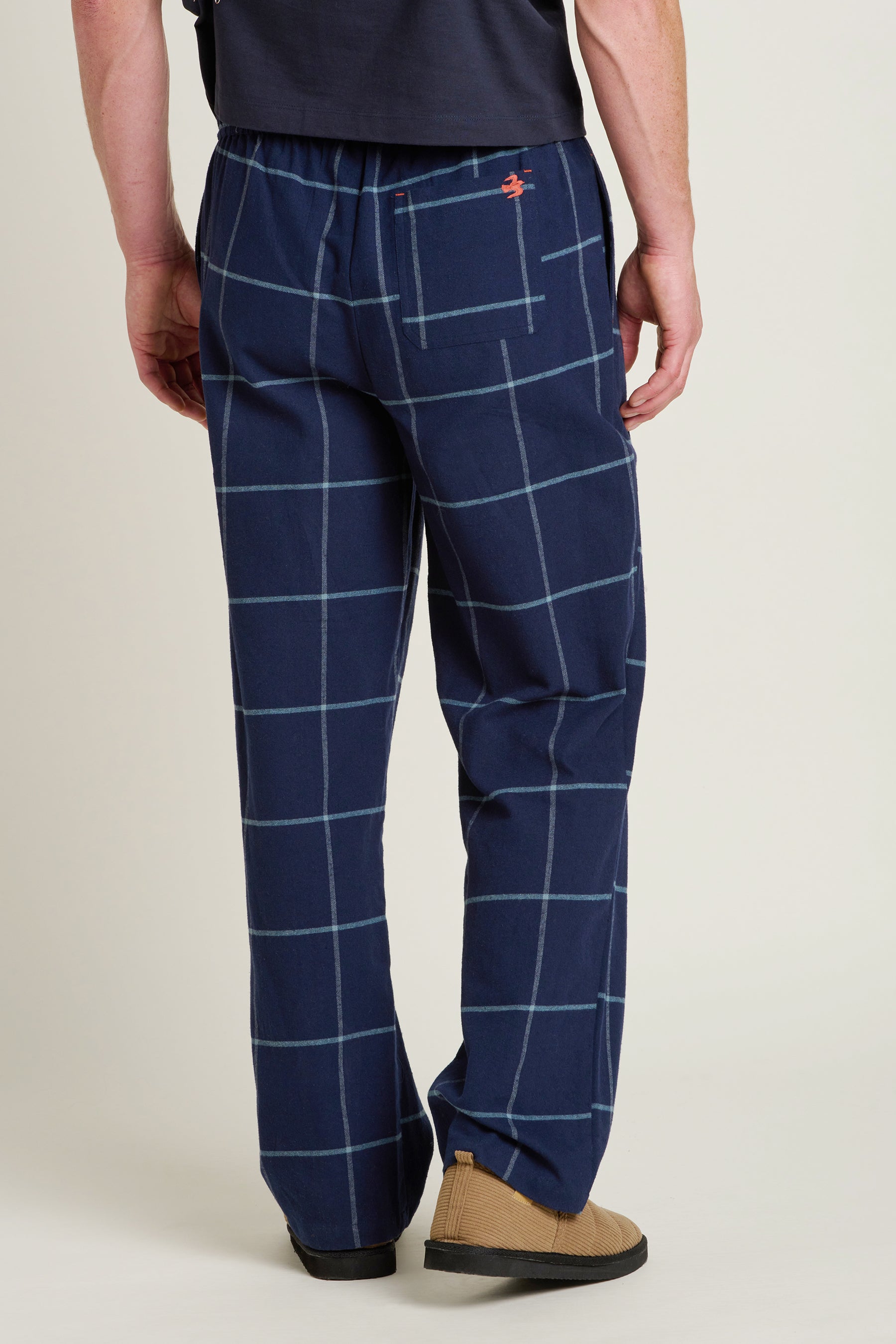 Navy Check Pyjama Bottoms