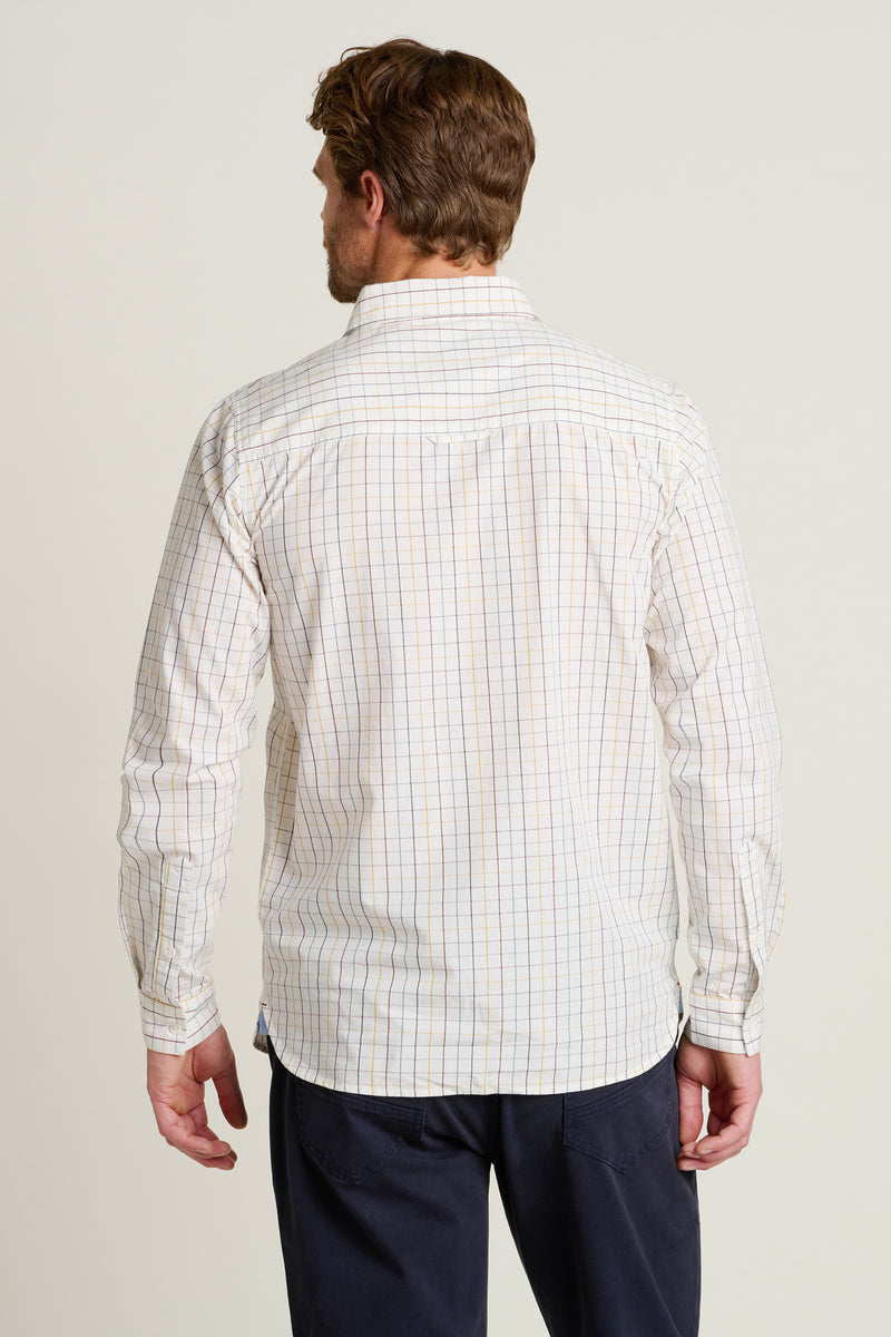 Cream Checked Shirt