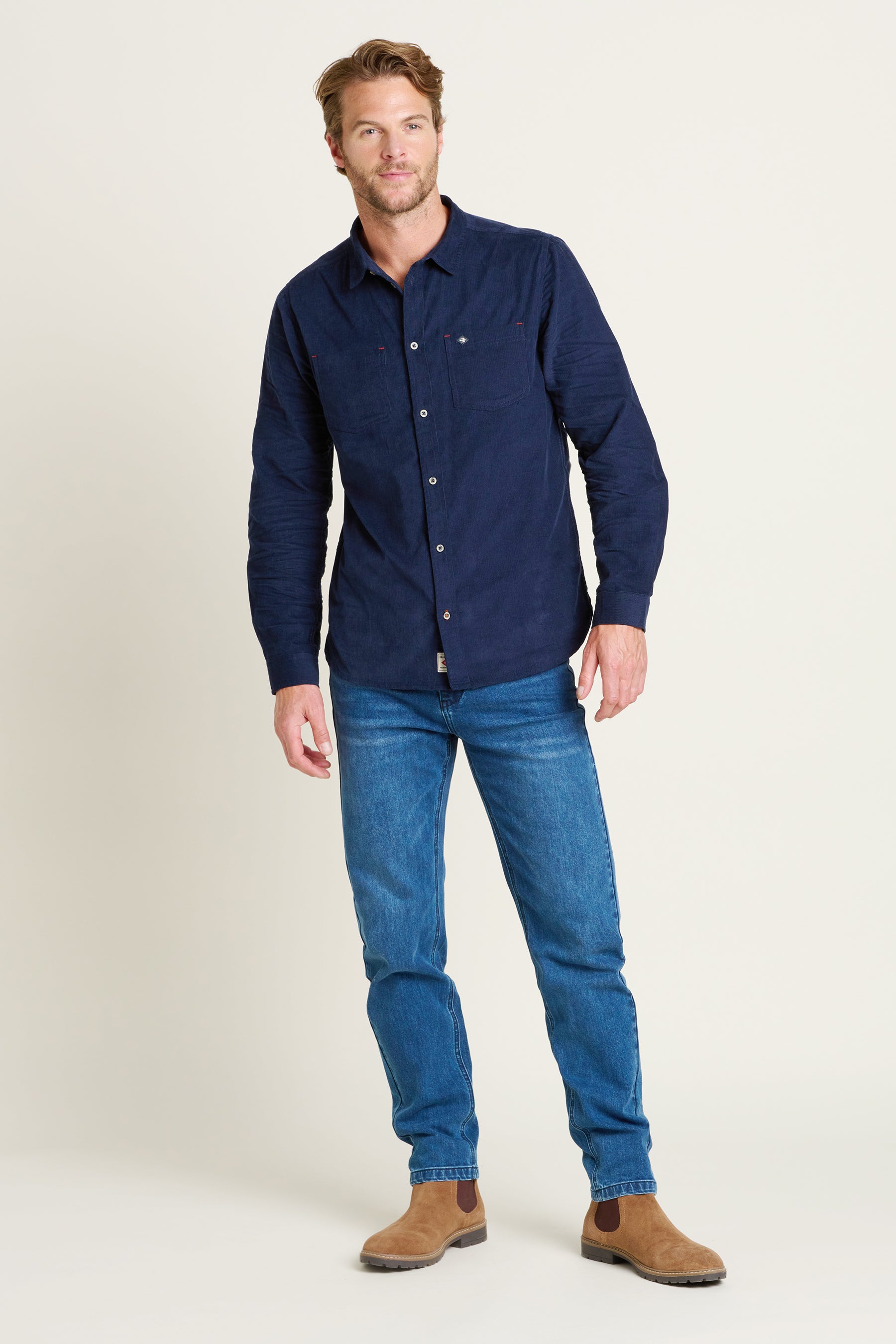 Navy Corduroy Shirt