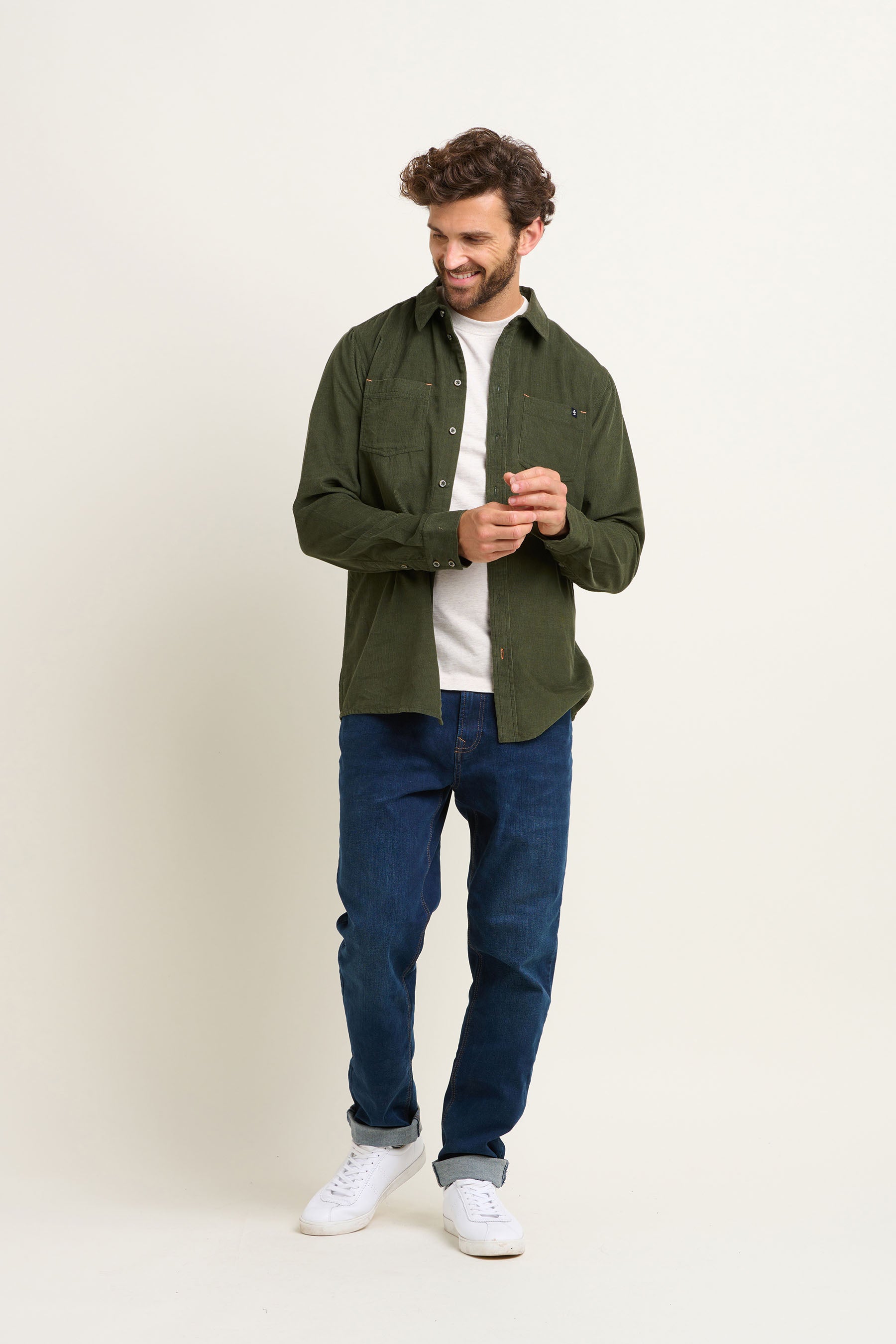 Khaki Corduroy Shirt