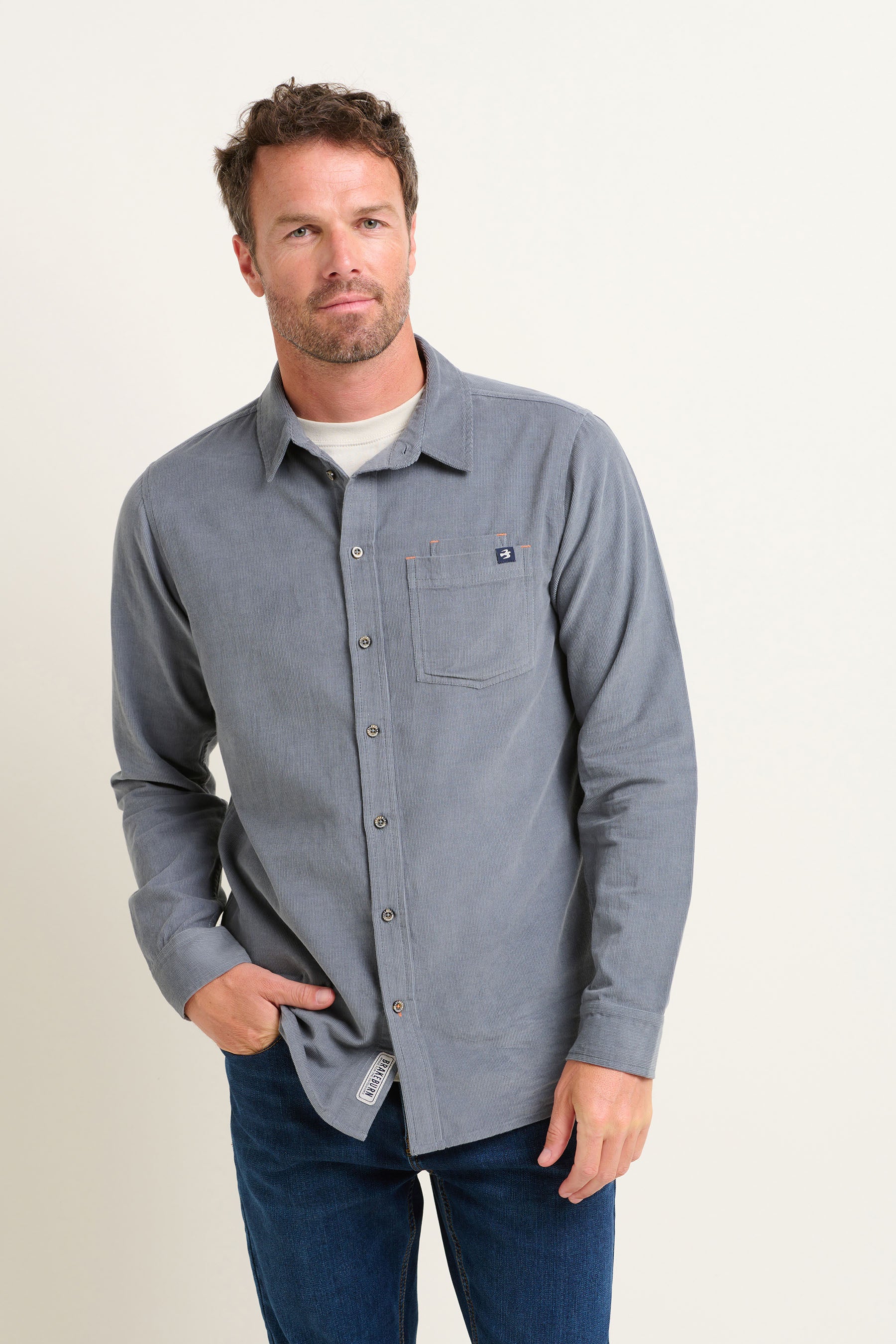 Blue Corduroy Shirt