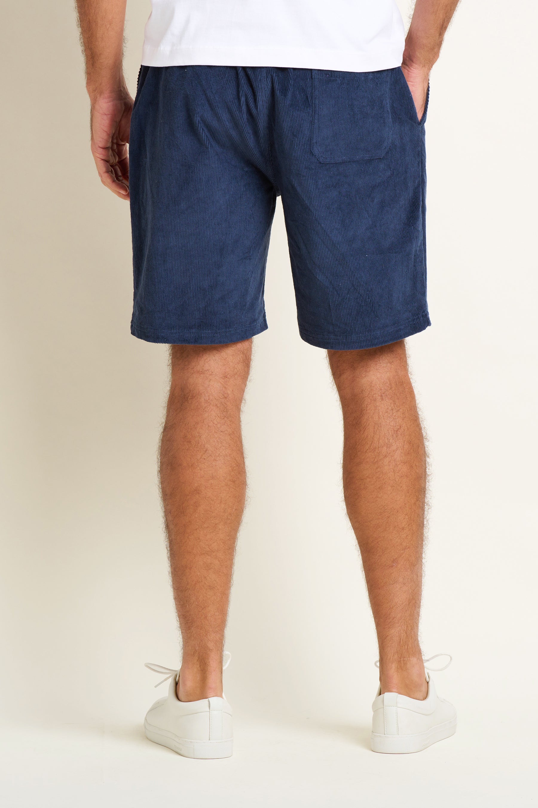 Navy Corduroy Short