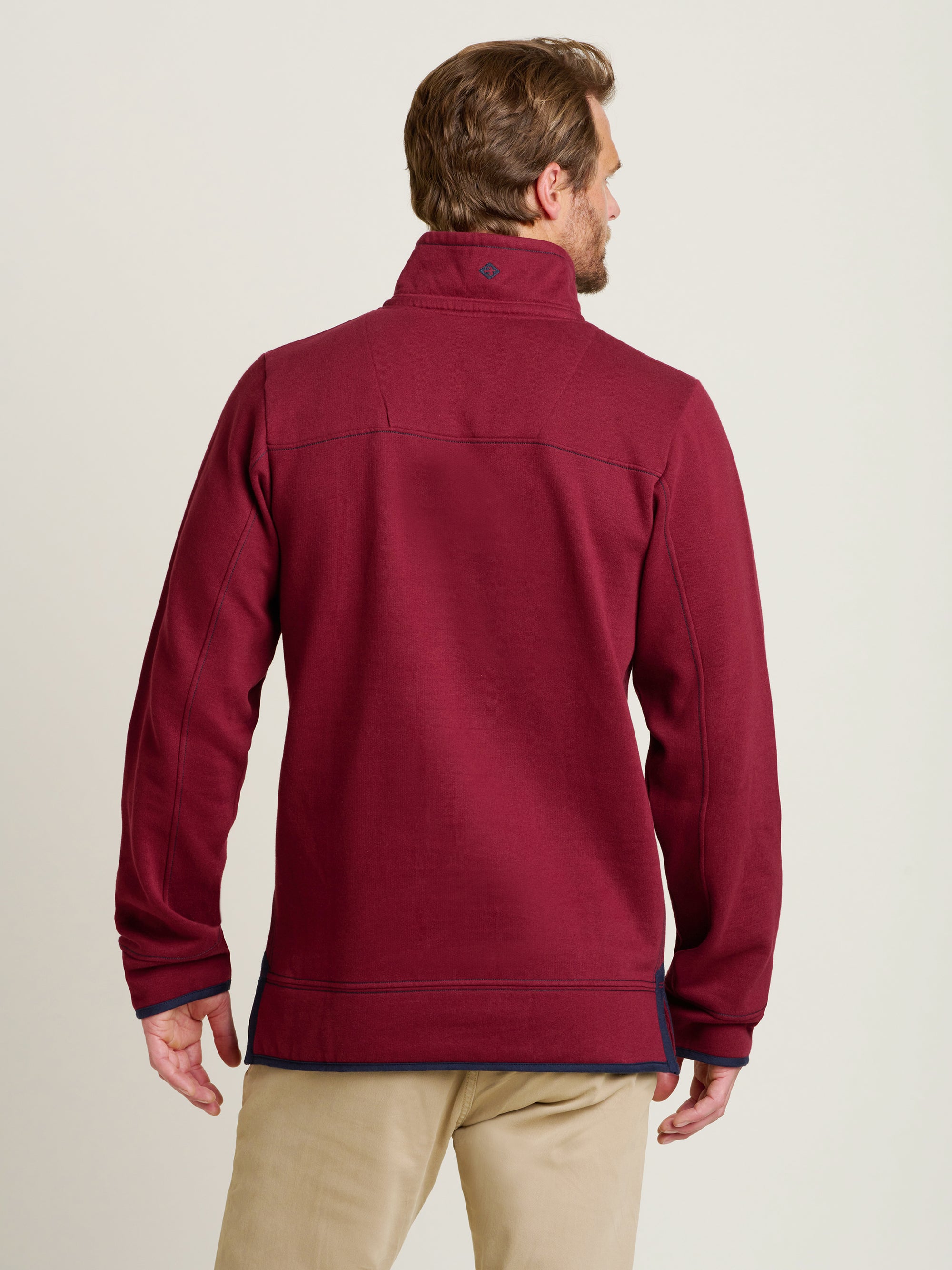 Burgundy Quarter Zip Sweatshirtshirt