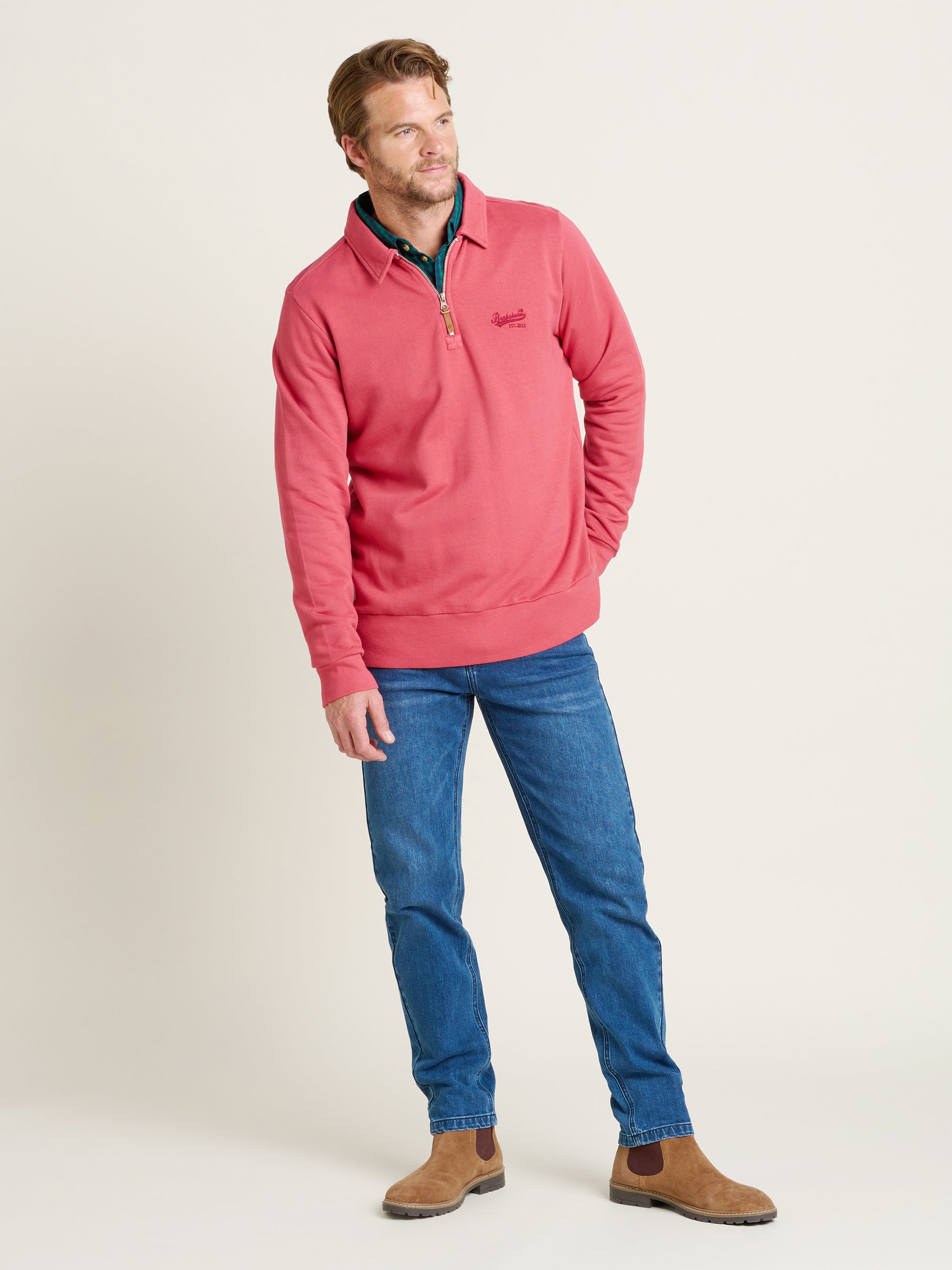 Collared Quarter Zip Sweatshirtshirt