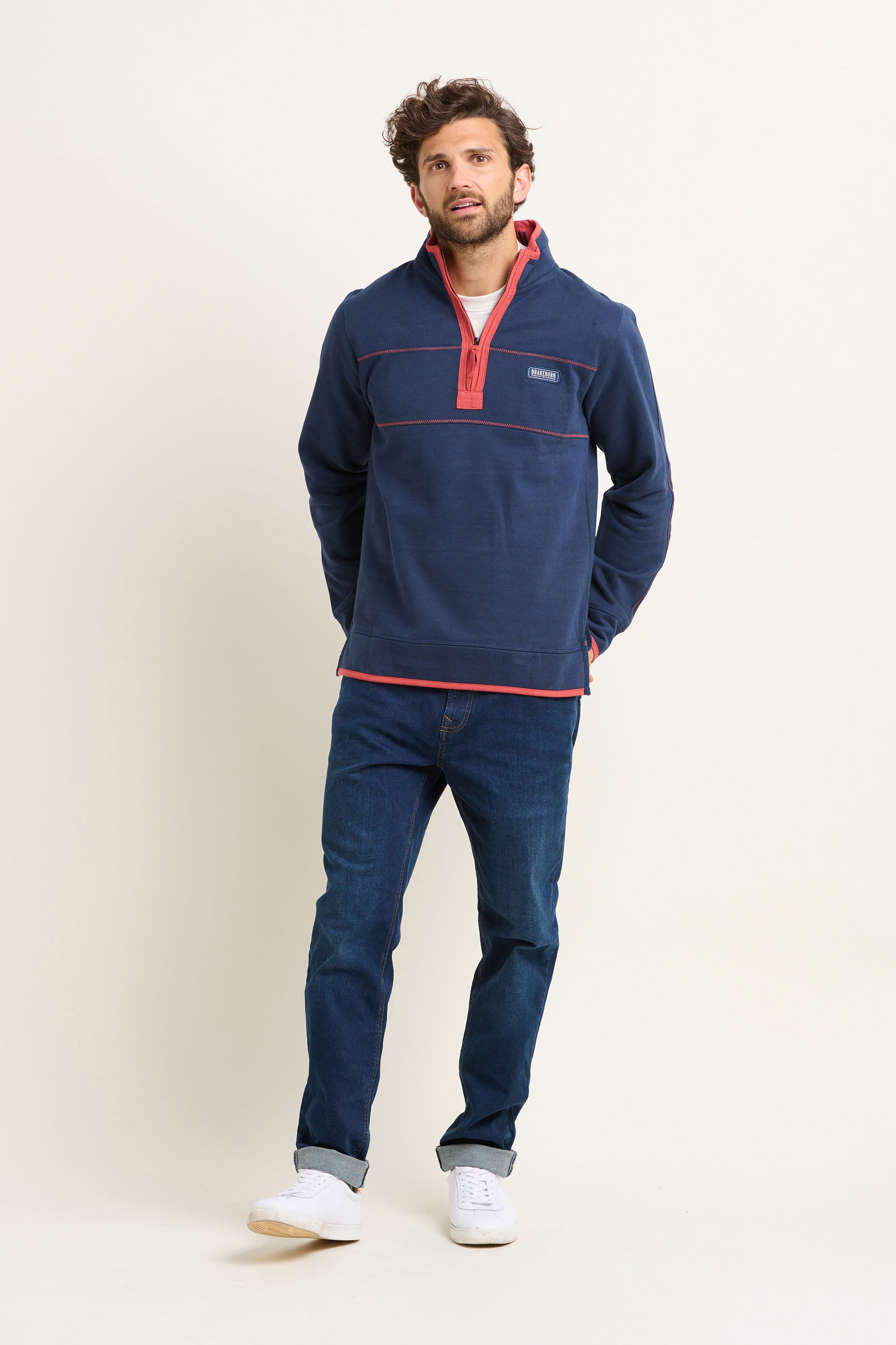 Navy Quarter Zip Sweatshirtshirt