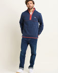 Navy Quarter Zip Sweatshirt