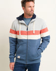 Colour Block Zip Thru Hoodie