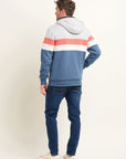 Colour Block Zip Thru Hoodie