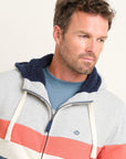 Colour Block Zip Thru Hoodie