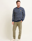 Stripe Crew Neck Sweatshirt