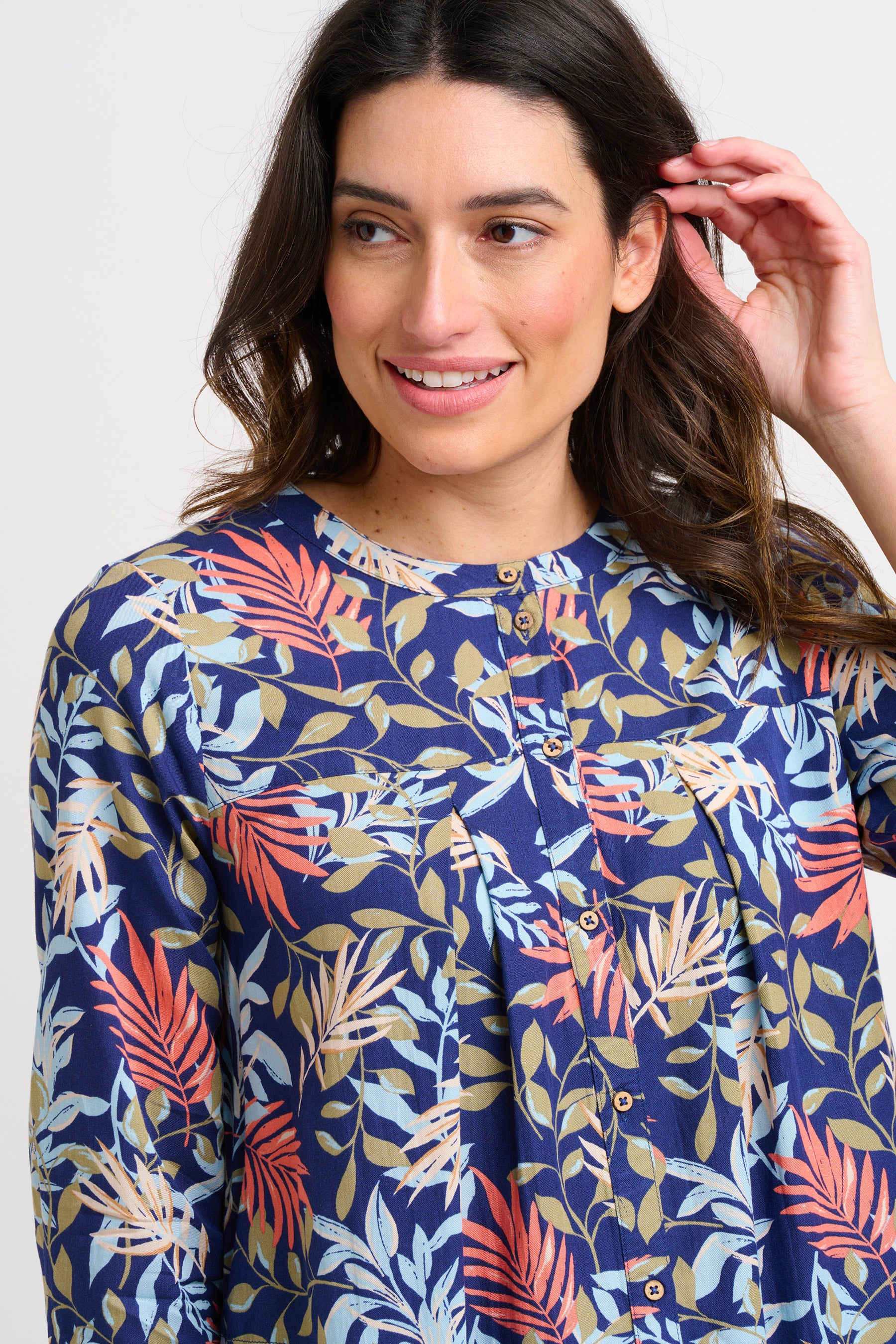 Trailing Tropics Shirt Dress