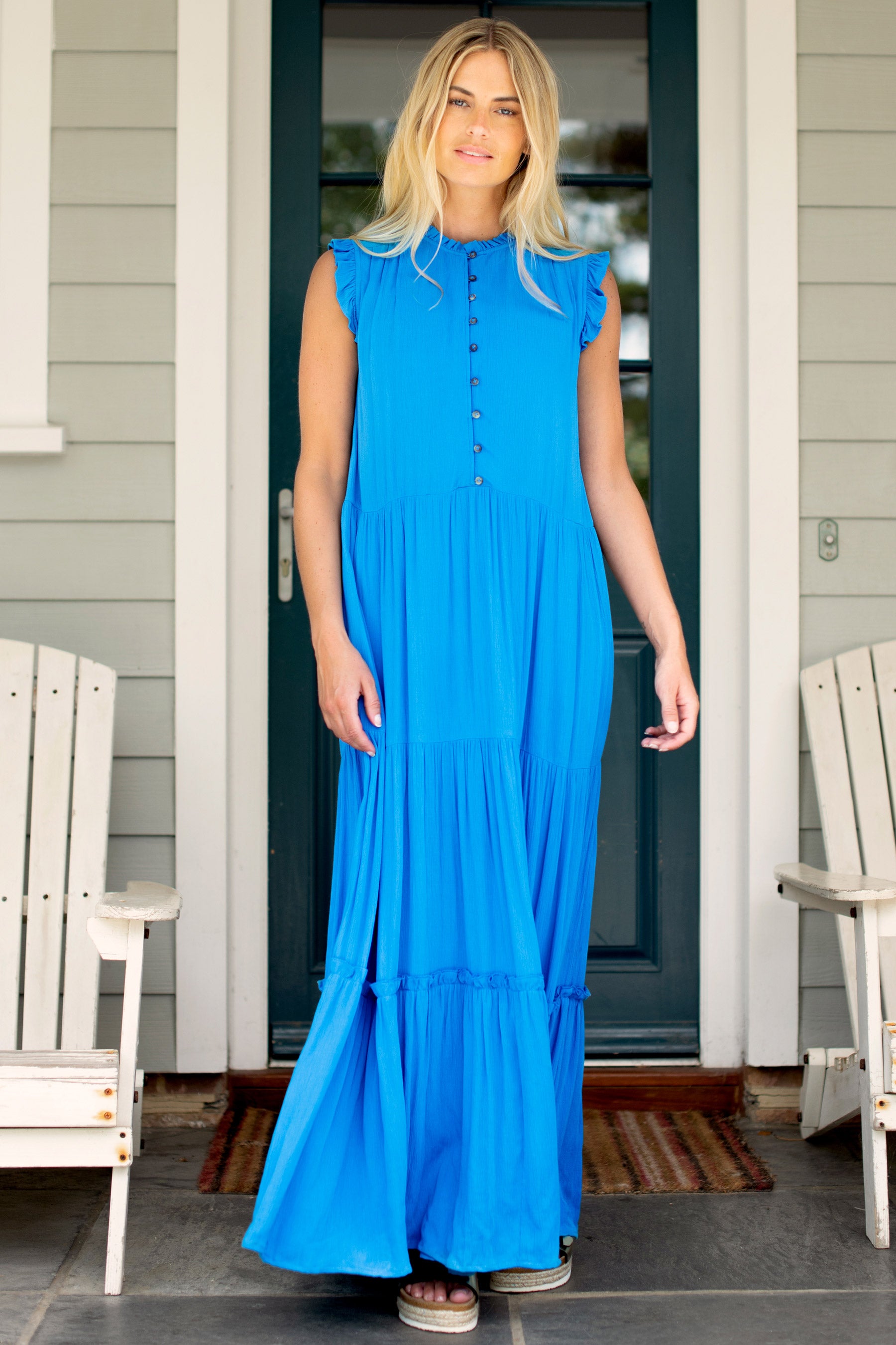 Blue Zenni Maxi Dress | Brakeburn