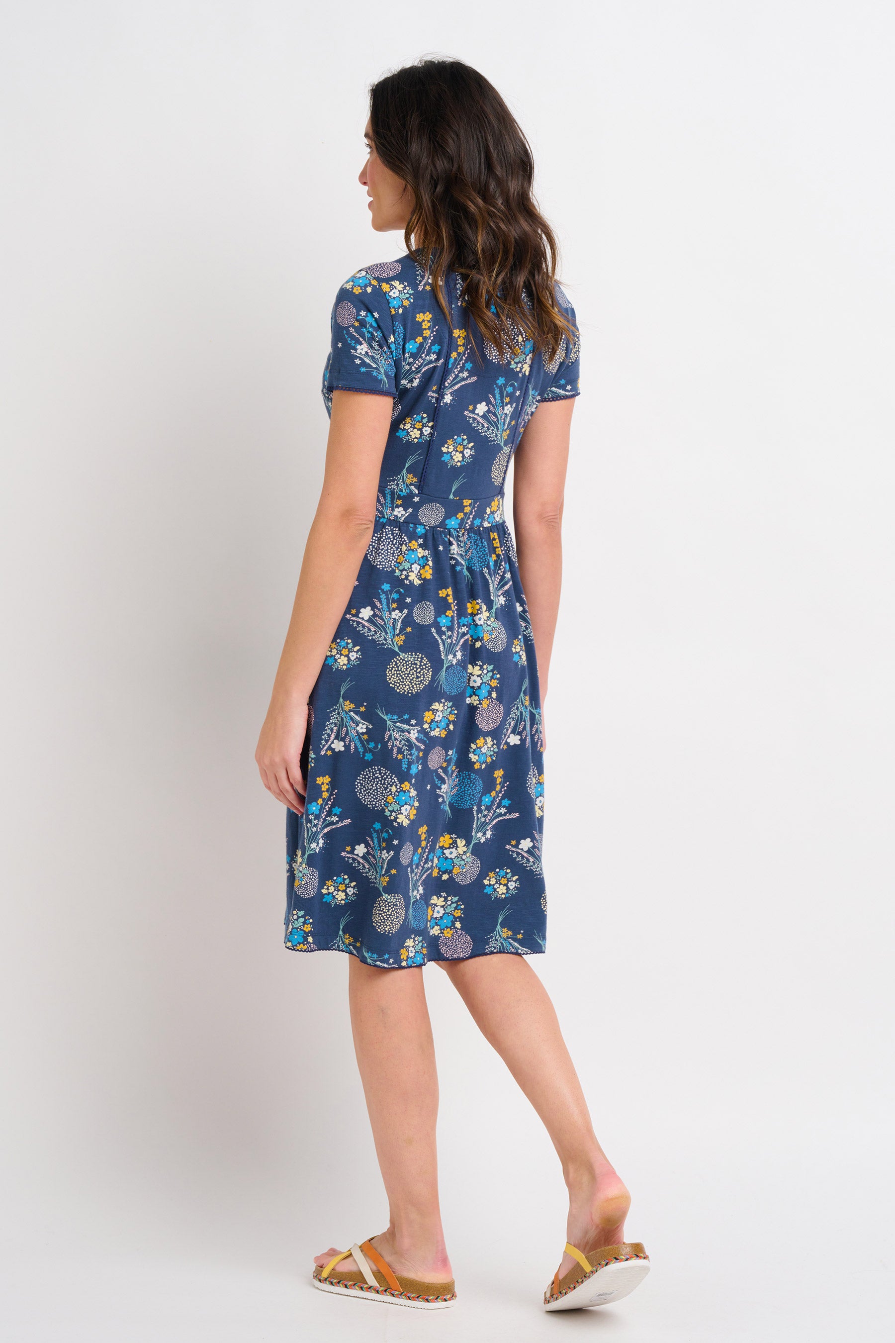 Bursting Blooms Wrap Dress