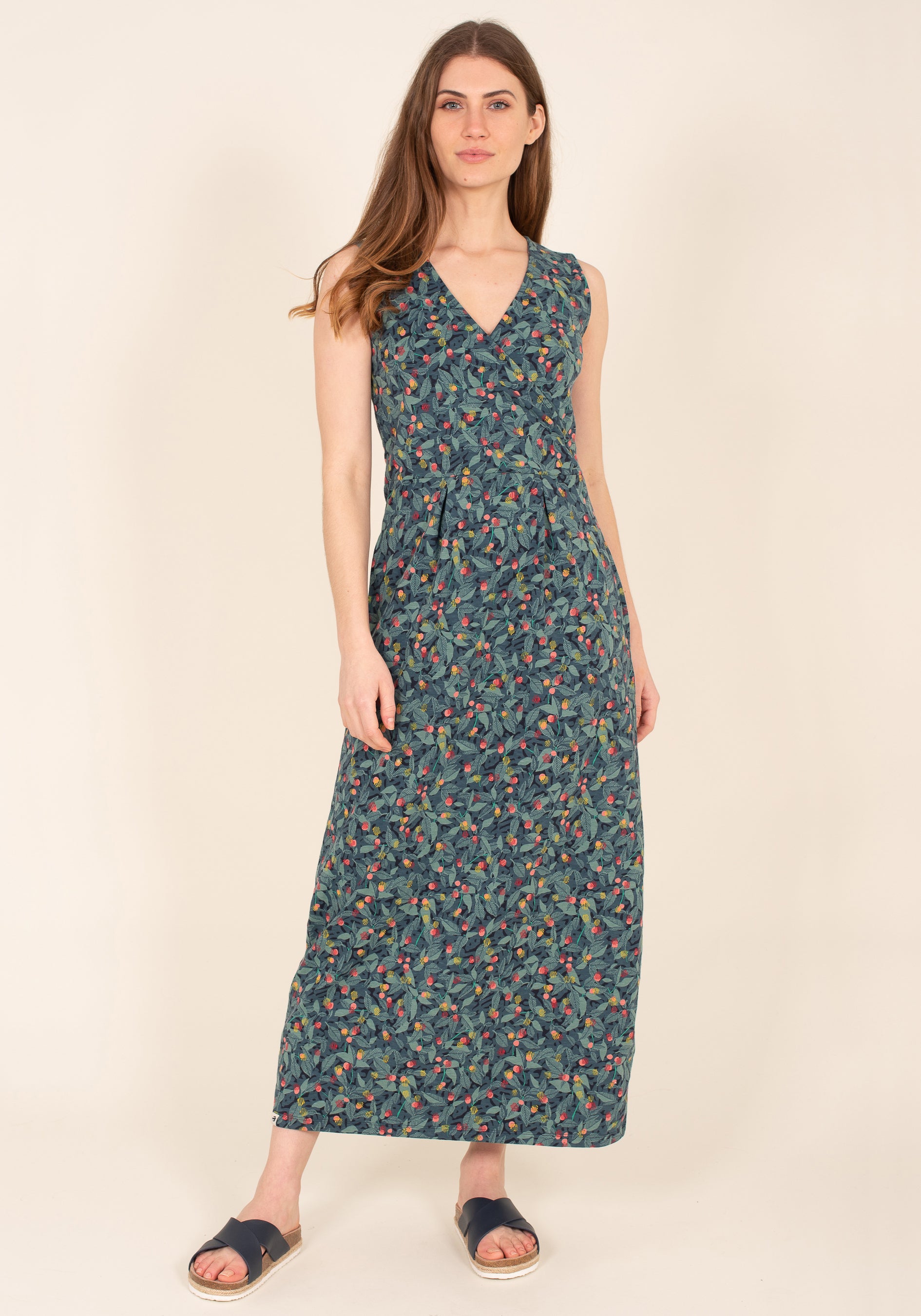 Brakeburn Summer Berry Maxi Dress