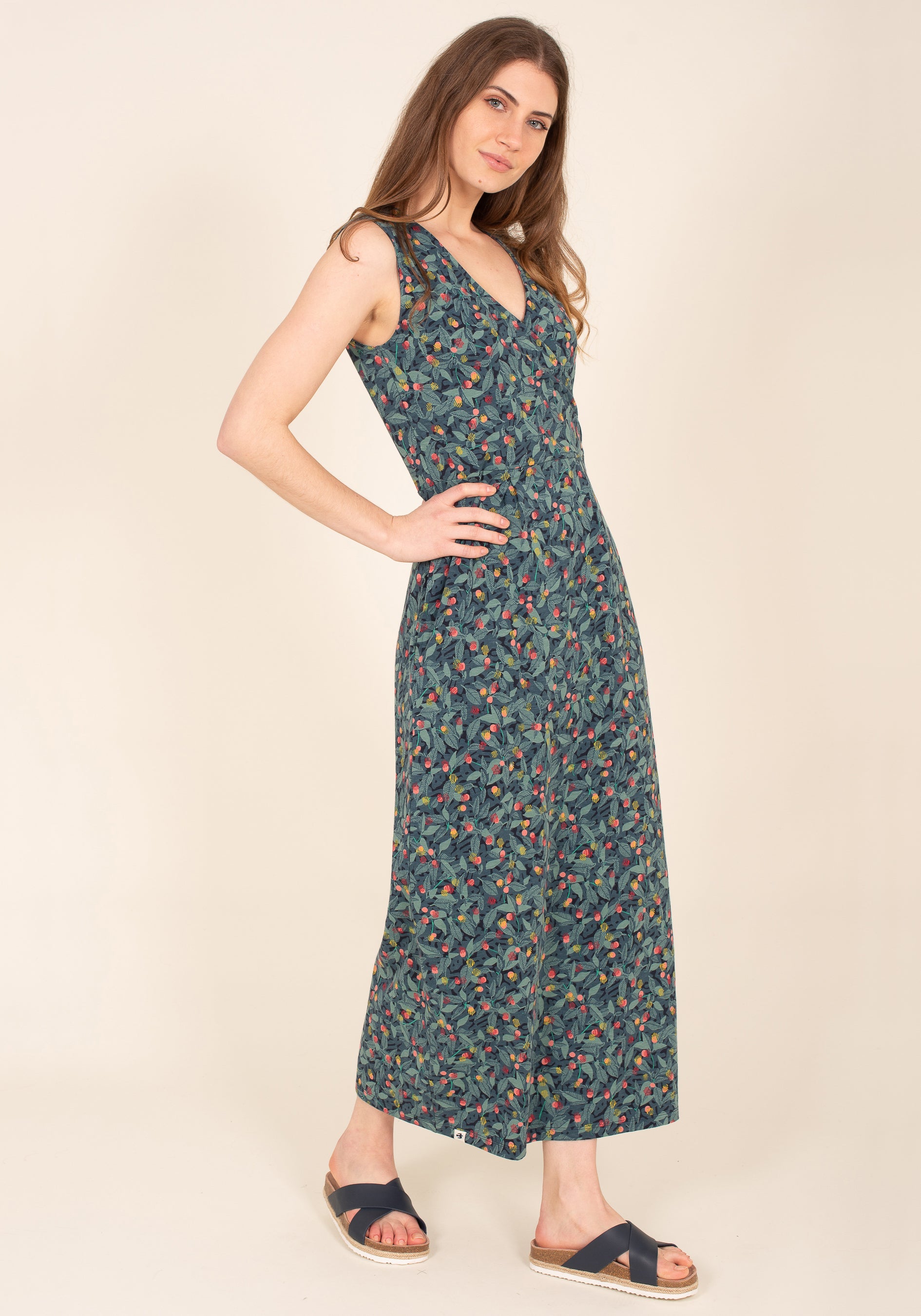 Brakeburn Summer Berry Maxi Dress