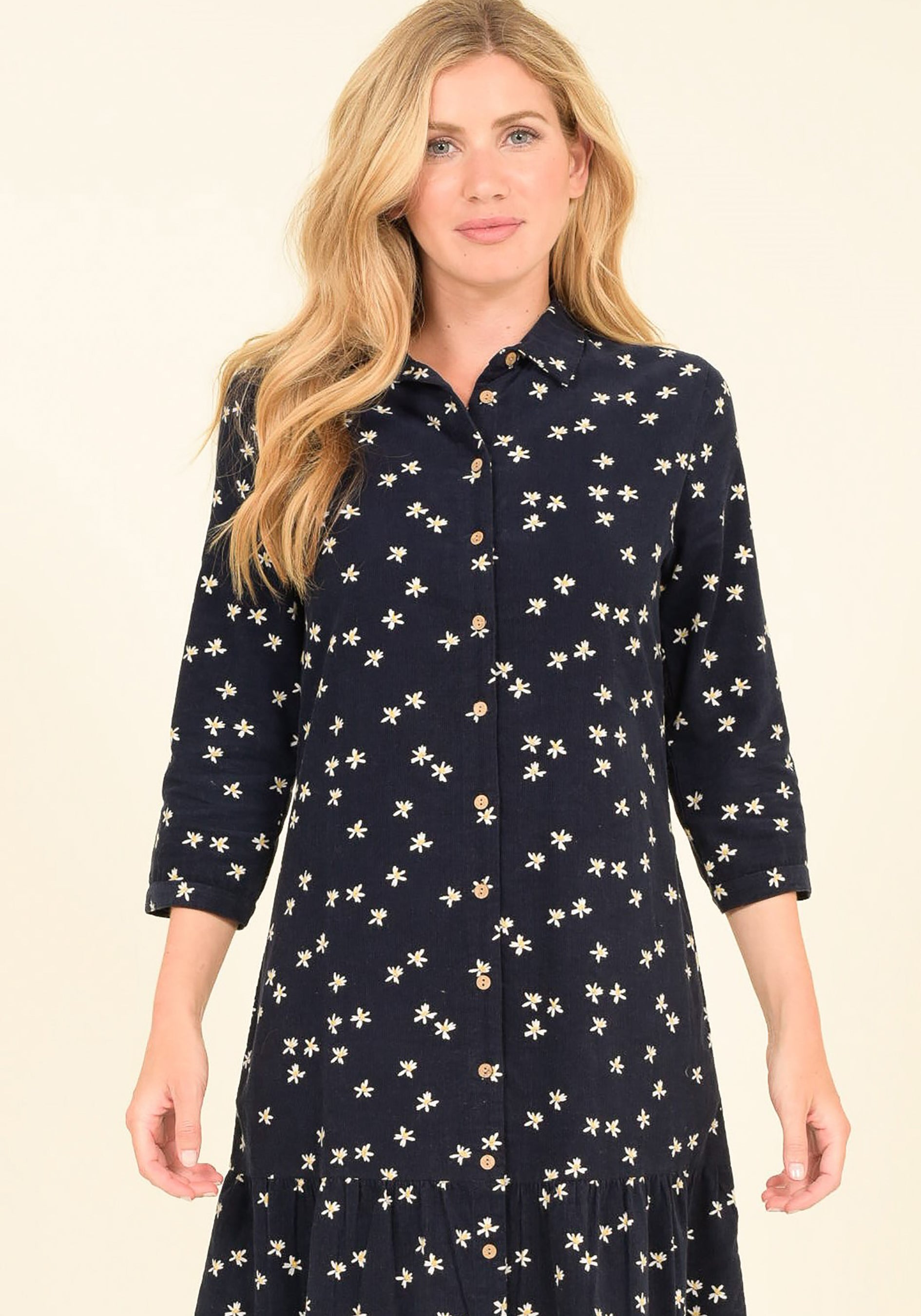 Maria Cord Shirt Dress