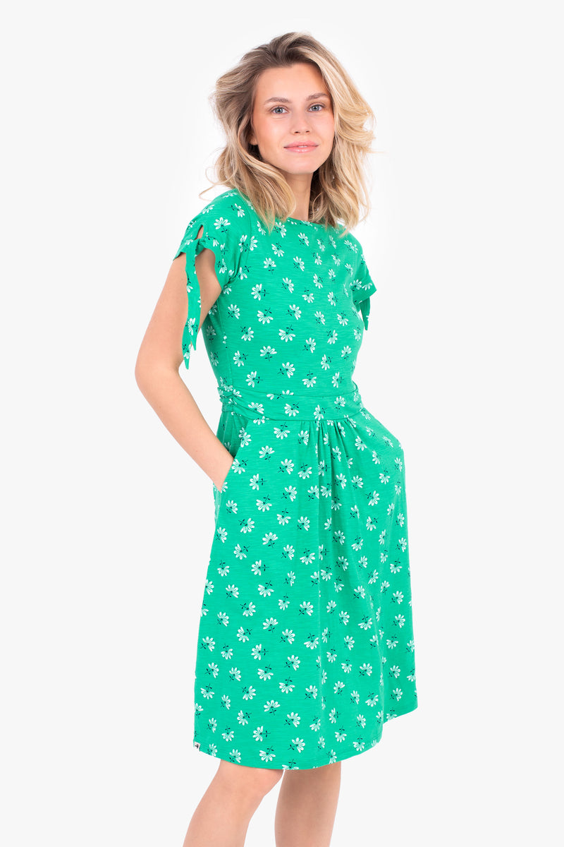 Eva Jersey Green Dress | Brakeburn