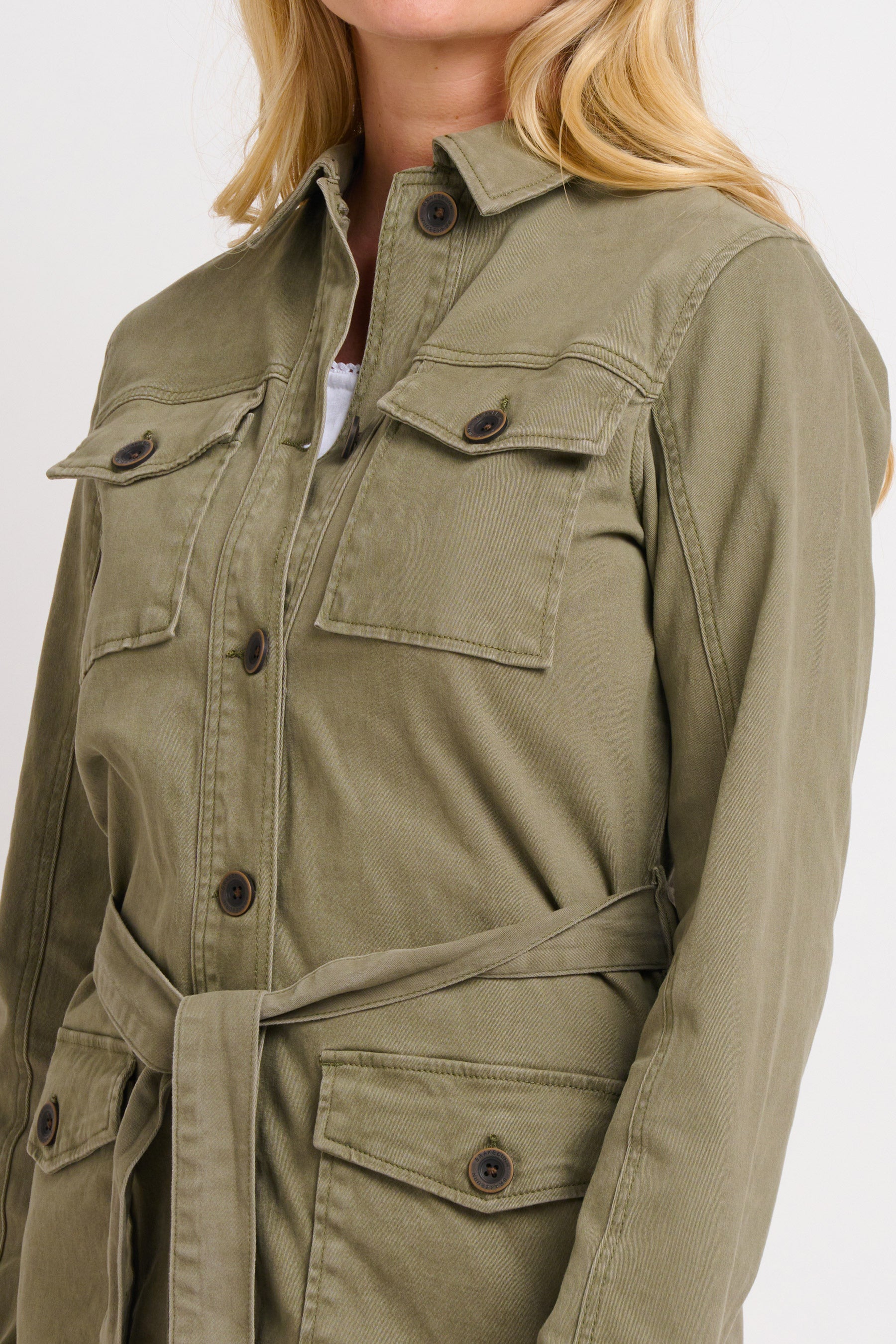 Khaki Military Field Field Jacket | Brakeburn