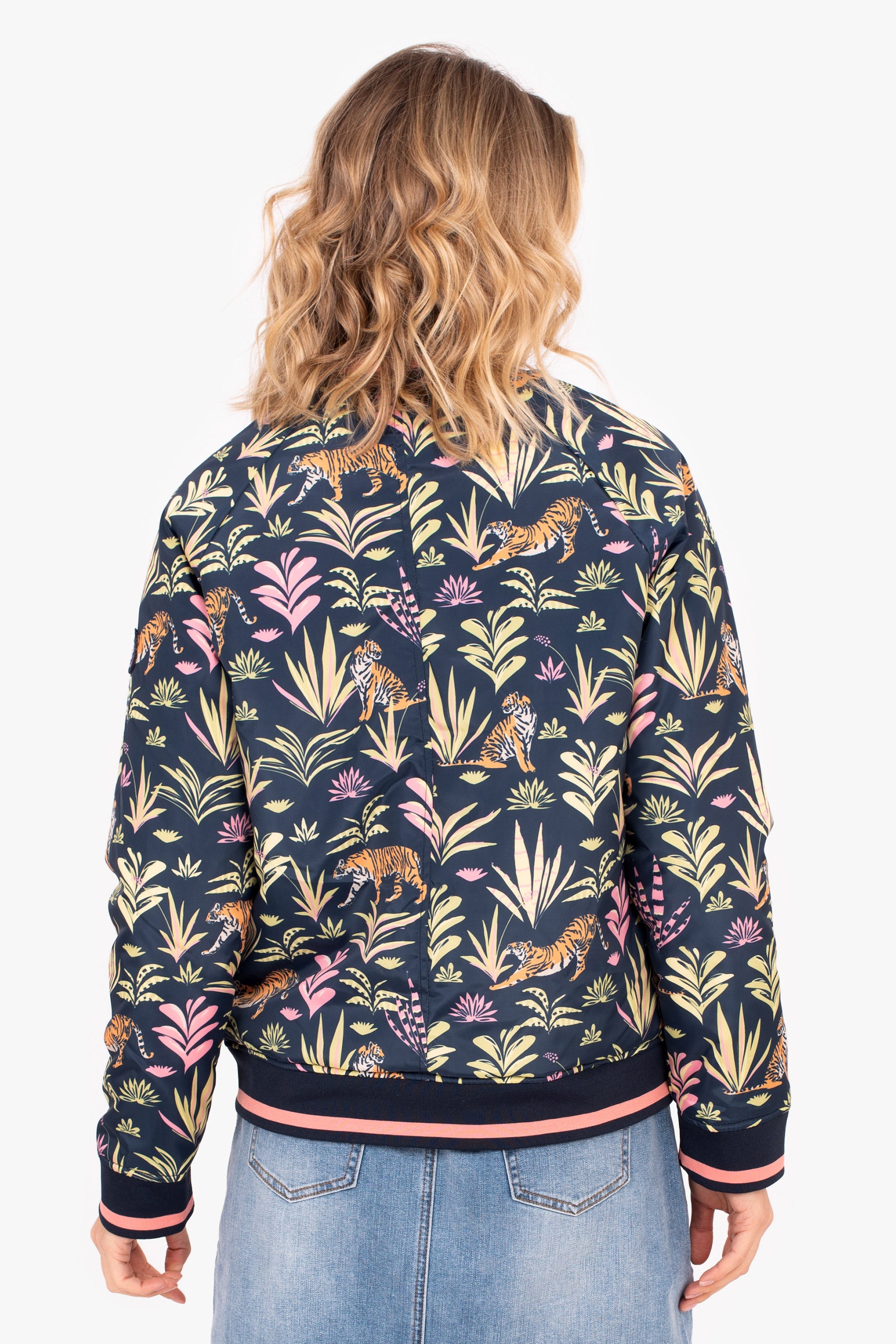 Botanical Tiger Bomber Jacket