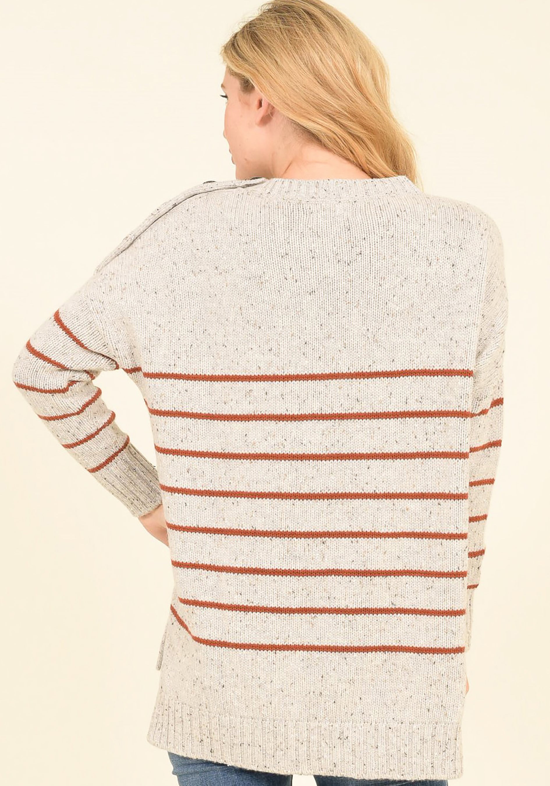 Stripe Button Jumper