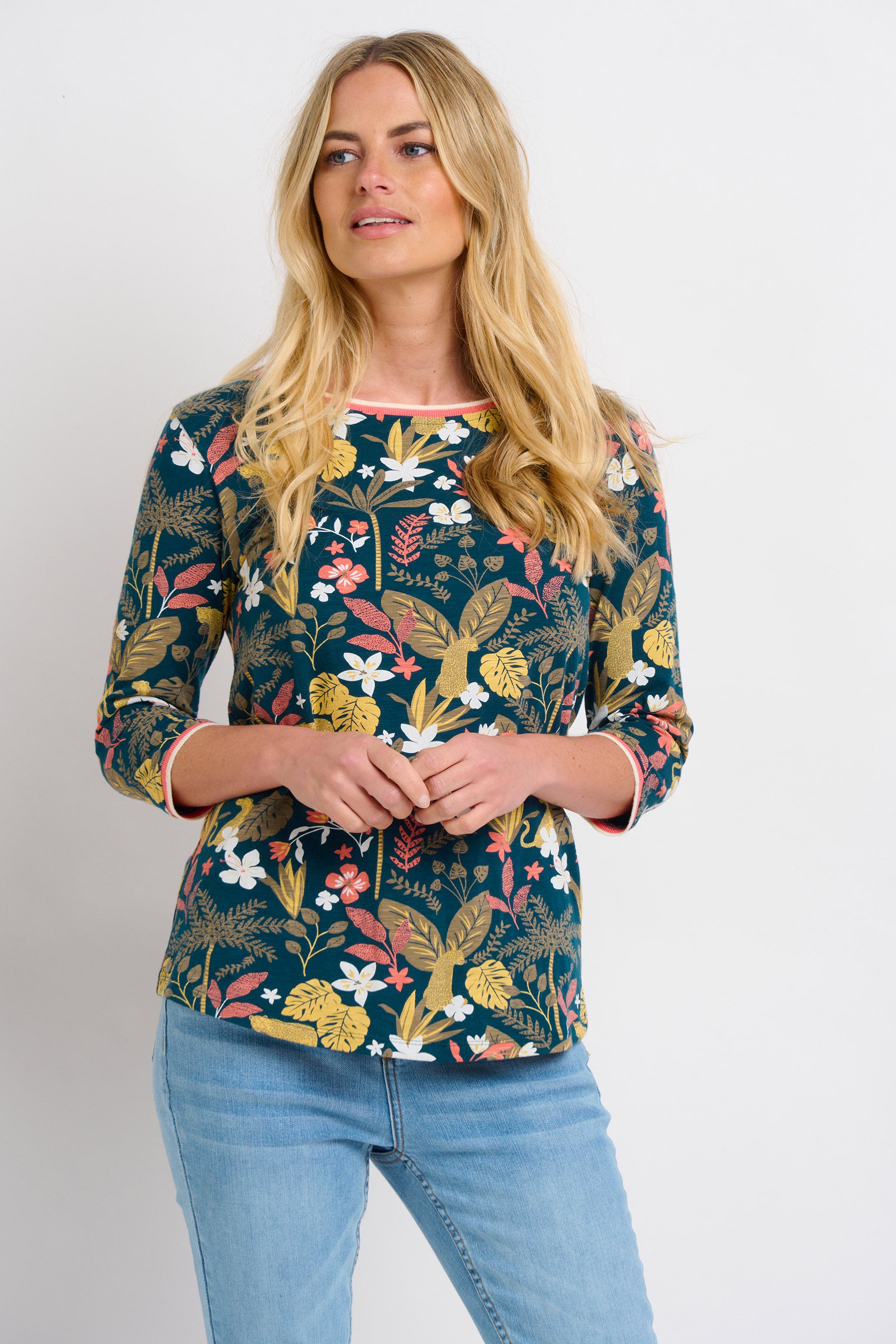 Botanical Jungle Three Quarter Tee