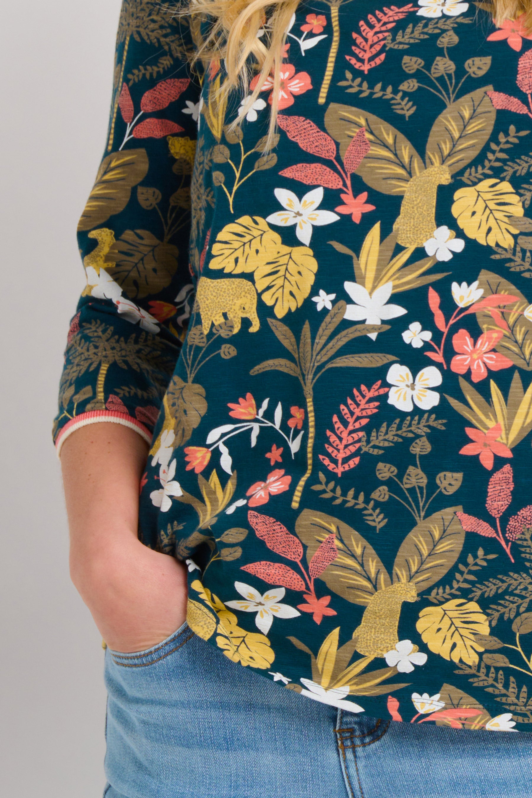 Botanical Jungle Three Quarter Tee