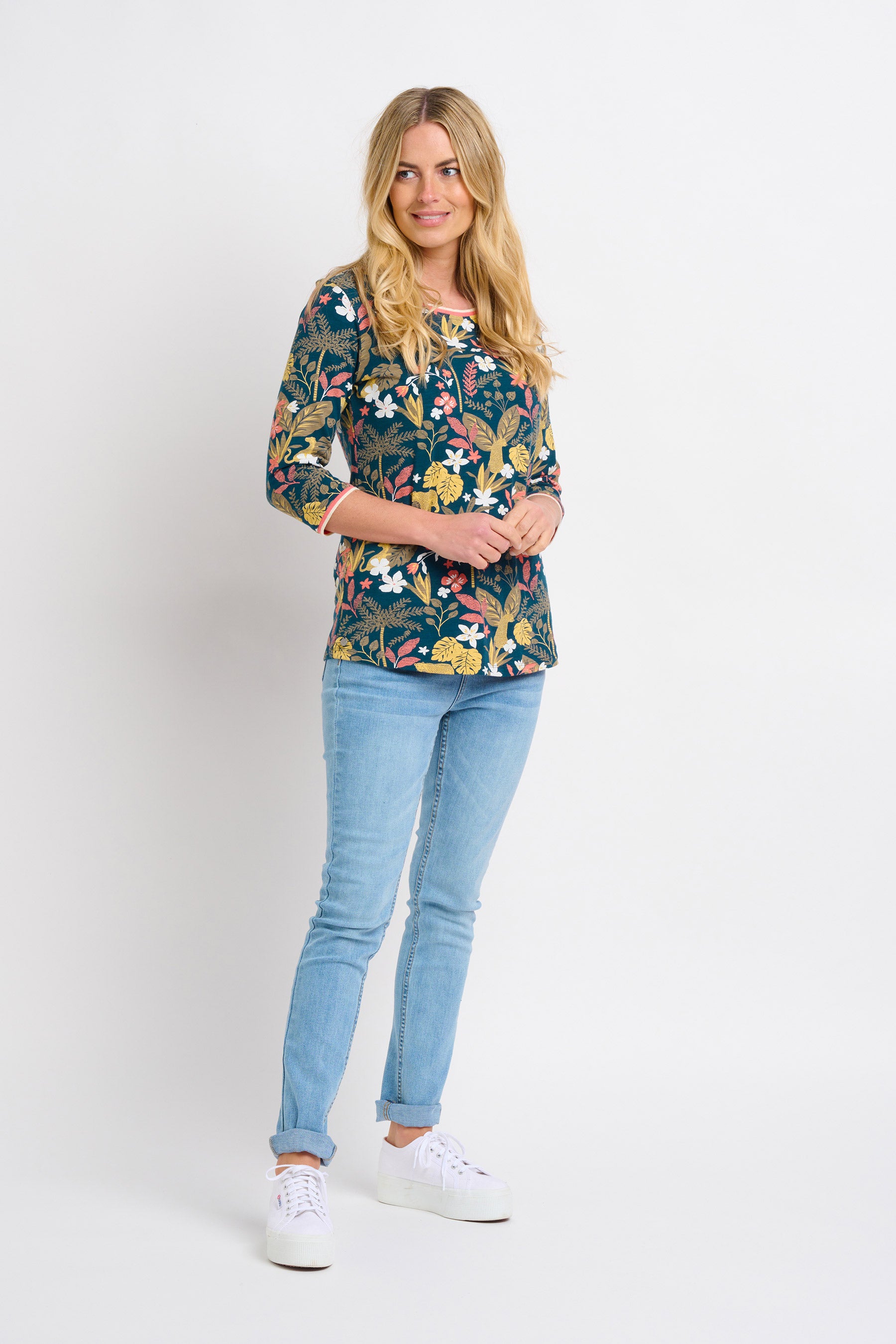 Botanical Jungle Three Quarter Tee